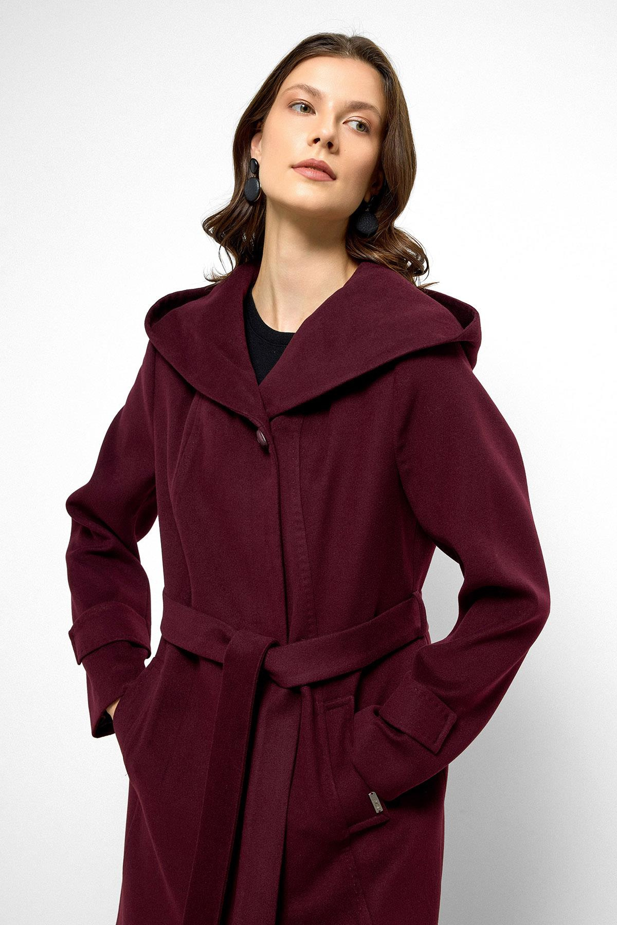 Hooded Coat with Punto Stitch Detail DAMSON 3102