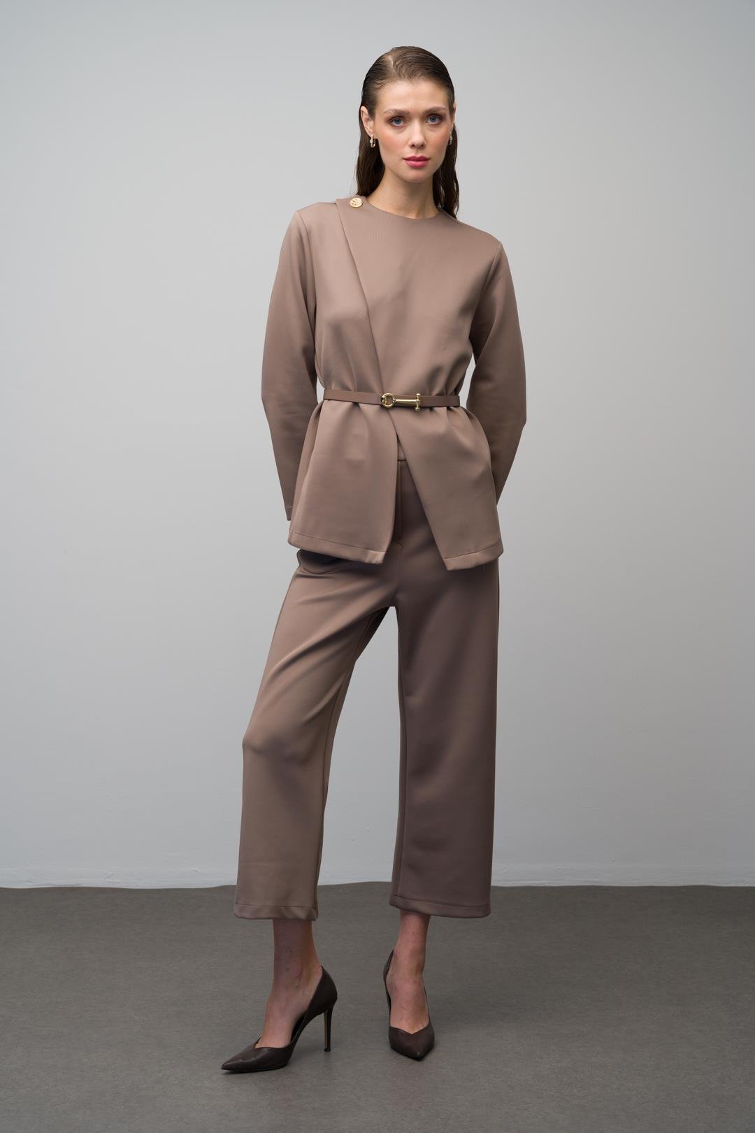 حزام إكسسوار سترة بنطلون بدلة غوص من قطعتين فيزون 9261-TK