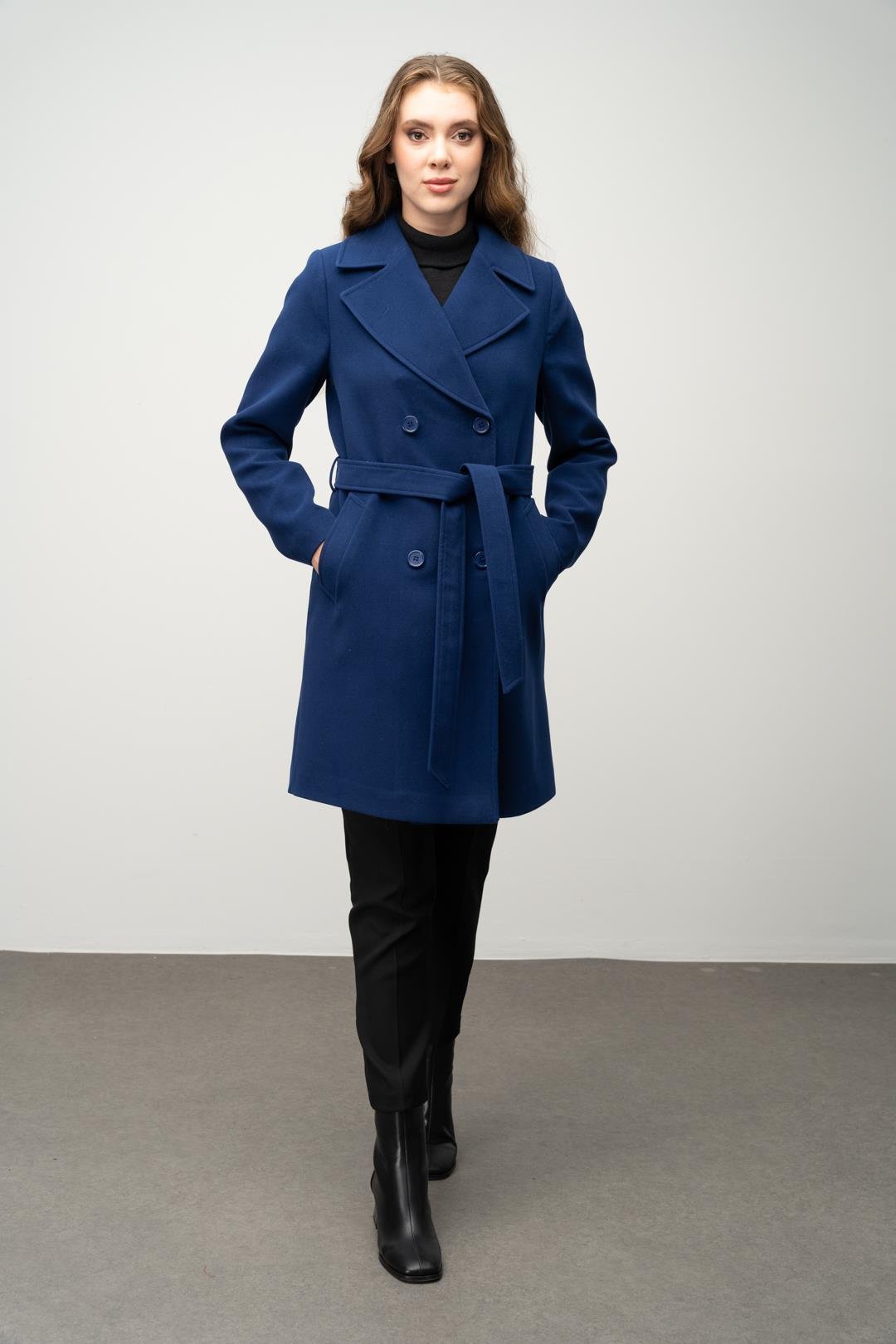 Kruvaze Belden Bağlamalı Kaban SAKS 3058