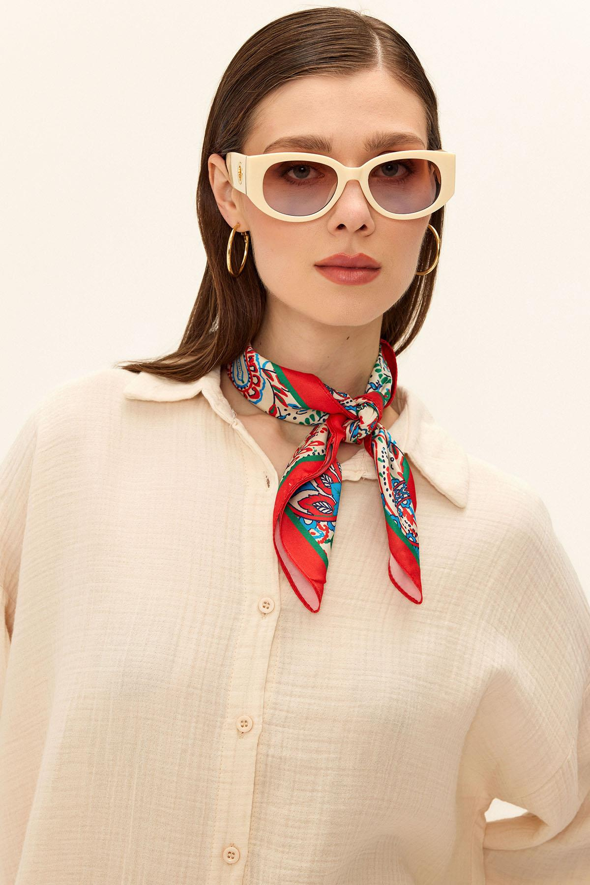 Pantolon Gömlek Pamuklu Salaş Takım BEJ 9311-TK