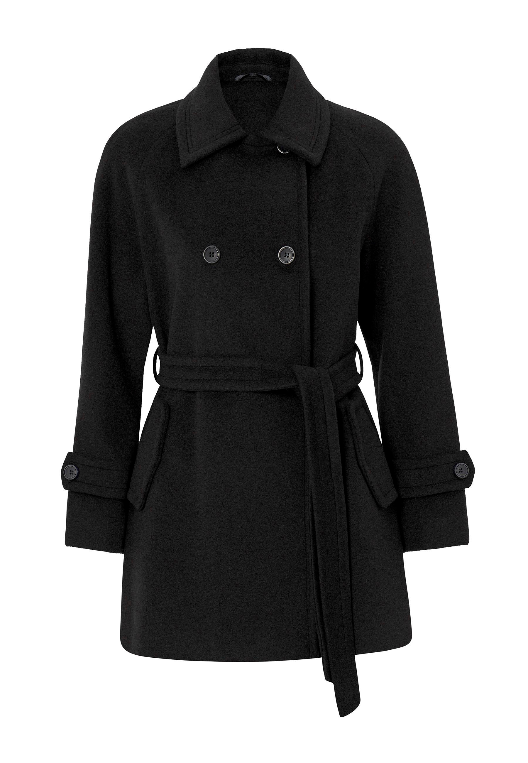 Reglan Kol Kruvaze Kısa Kaban SİYAH 3150