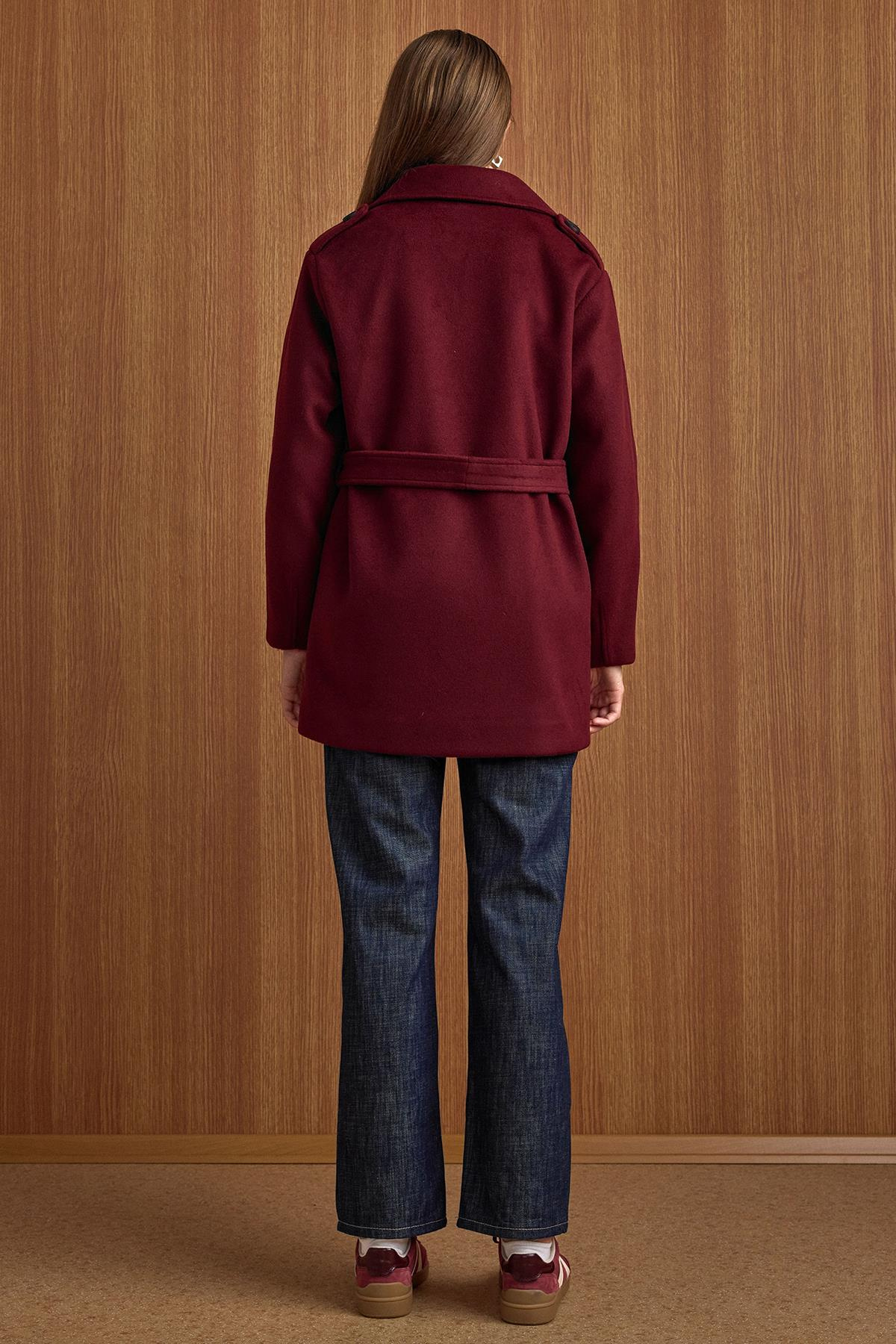 Apolet Detaylı Oversize Kısa Kaban MÜRDÜM 3149