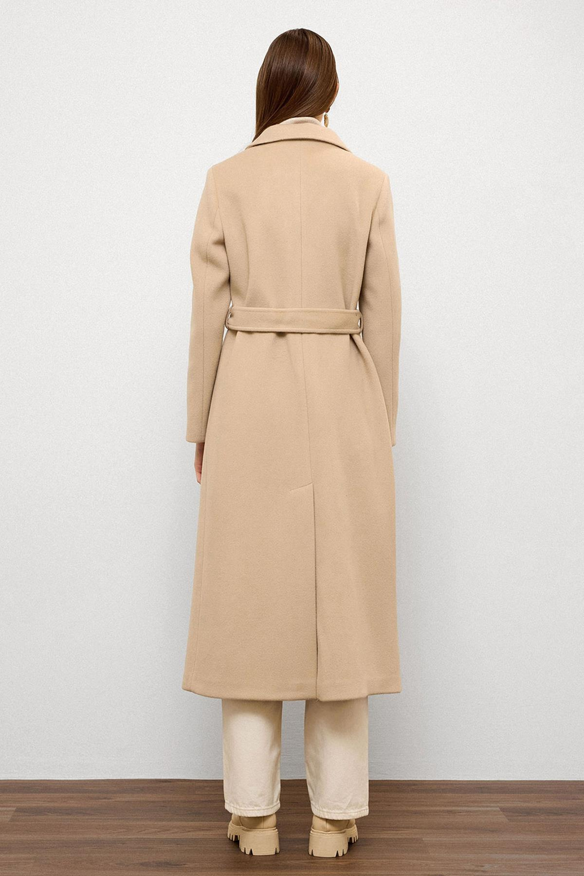 Ceket Yaka Kruvaze Ara Boy Kaban BEJ 3094