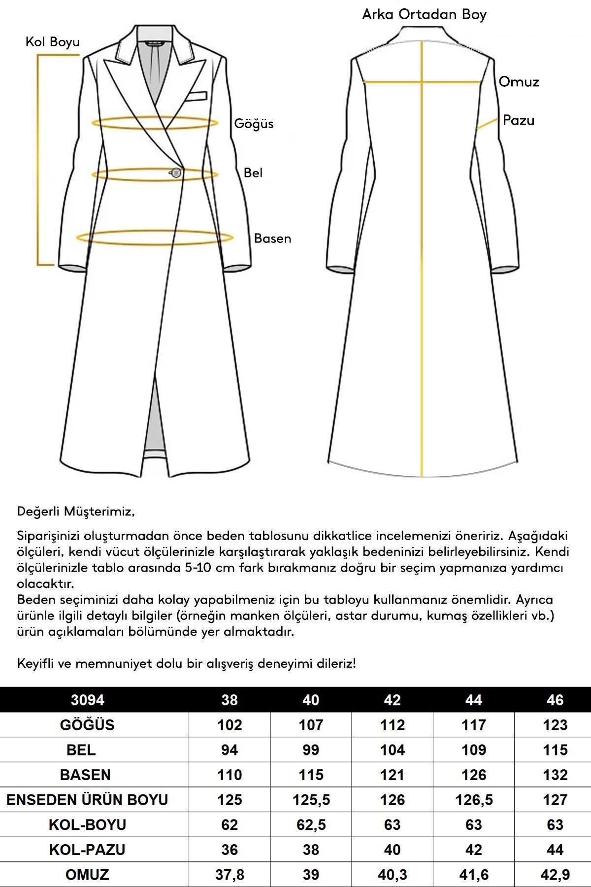 Ceket Yaka Kruvaze Ara Boy Kaban BEJ 3094