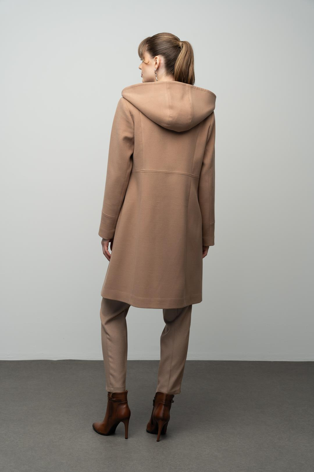 Çıkabilir Kapüşonlu Kup Detaylı Kaban KAMEL 3041