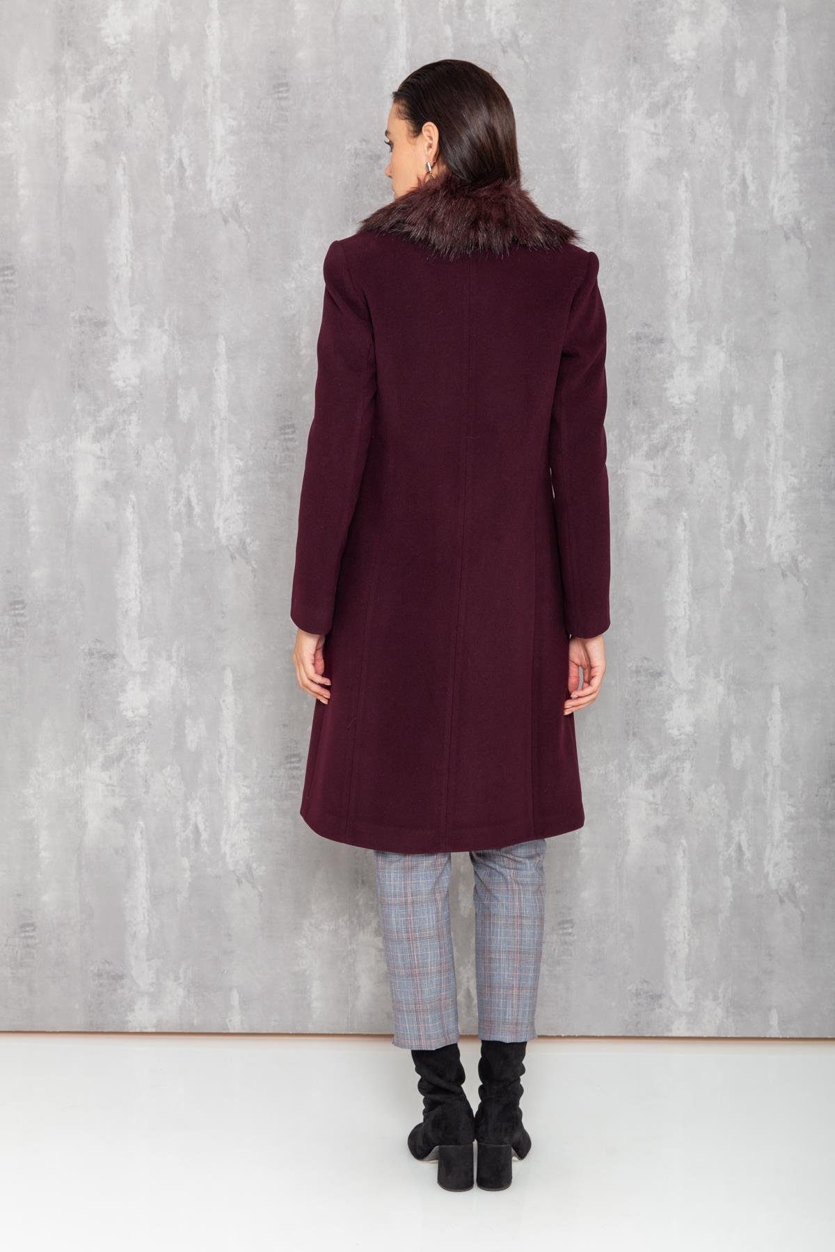 Men's Fur Coat with Removable Collar DAMSON 3620-Y