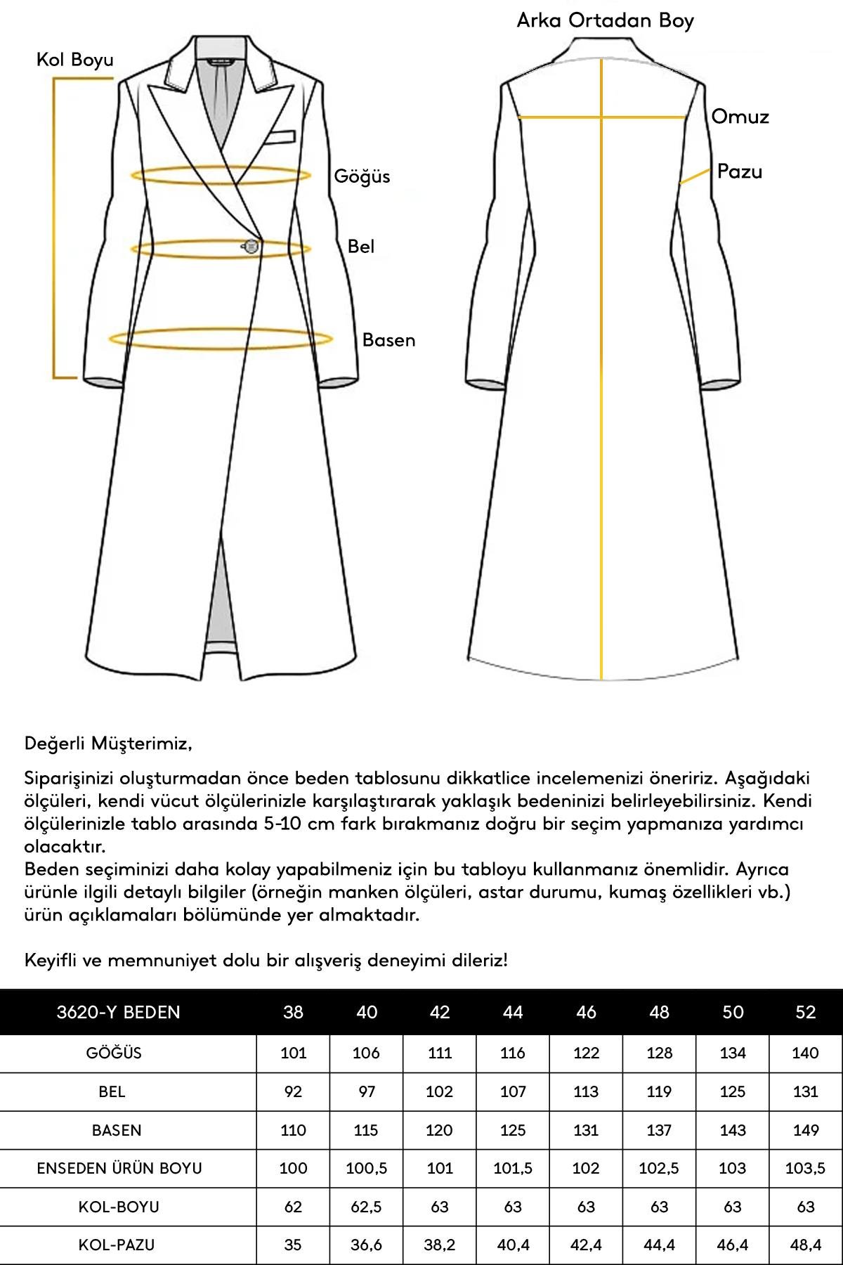 Men's Fur Coat with Removable Collar DAMSON 3620-Y