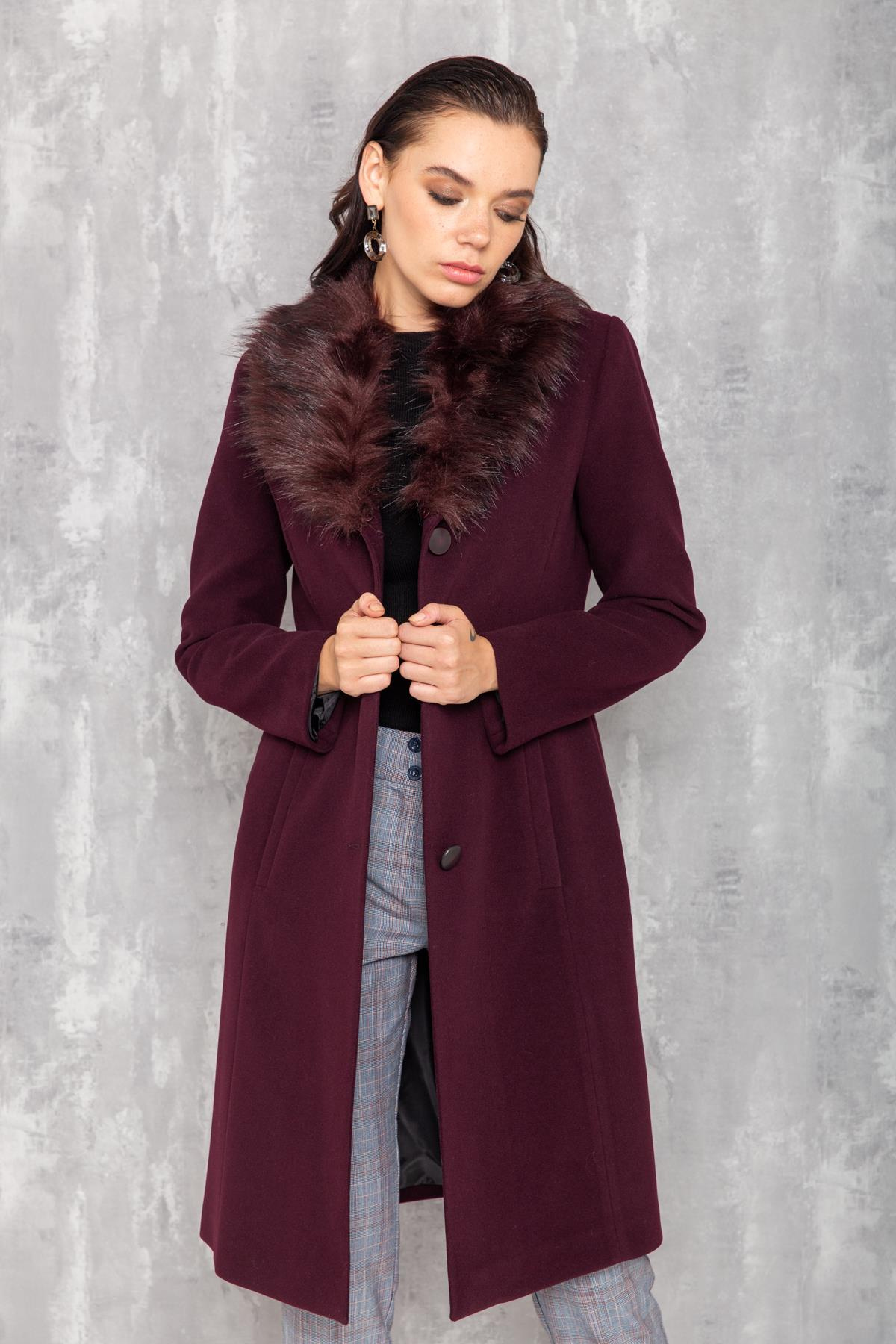 Men's Fur Coat with Removable Collar DAMSON 3620-Y