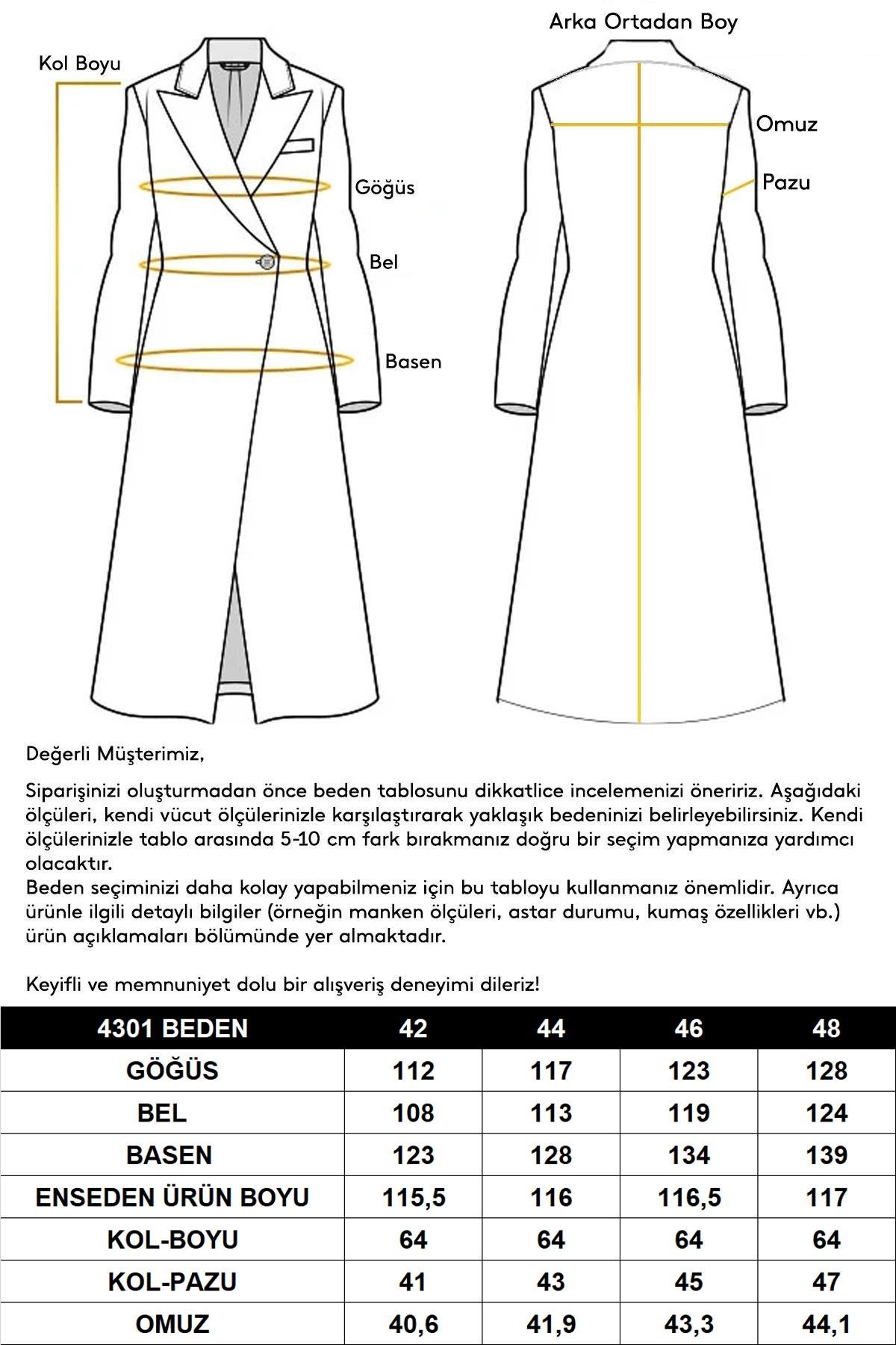 Gömlek Yaka Biye ve Pelerin Detaylı Büyük Beden Trençkot LACİVERT 4301