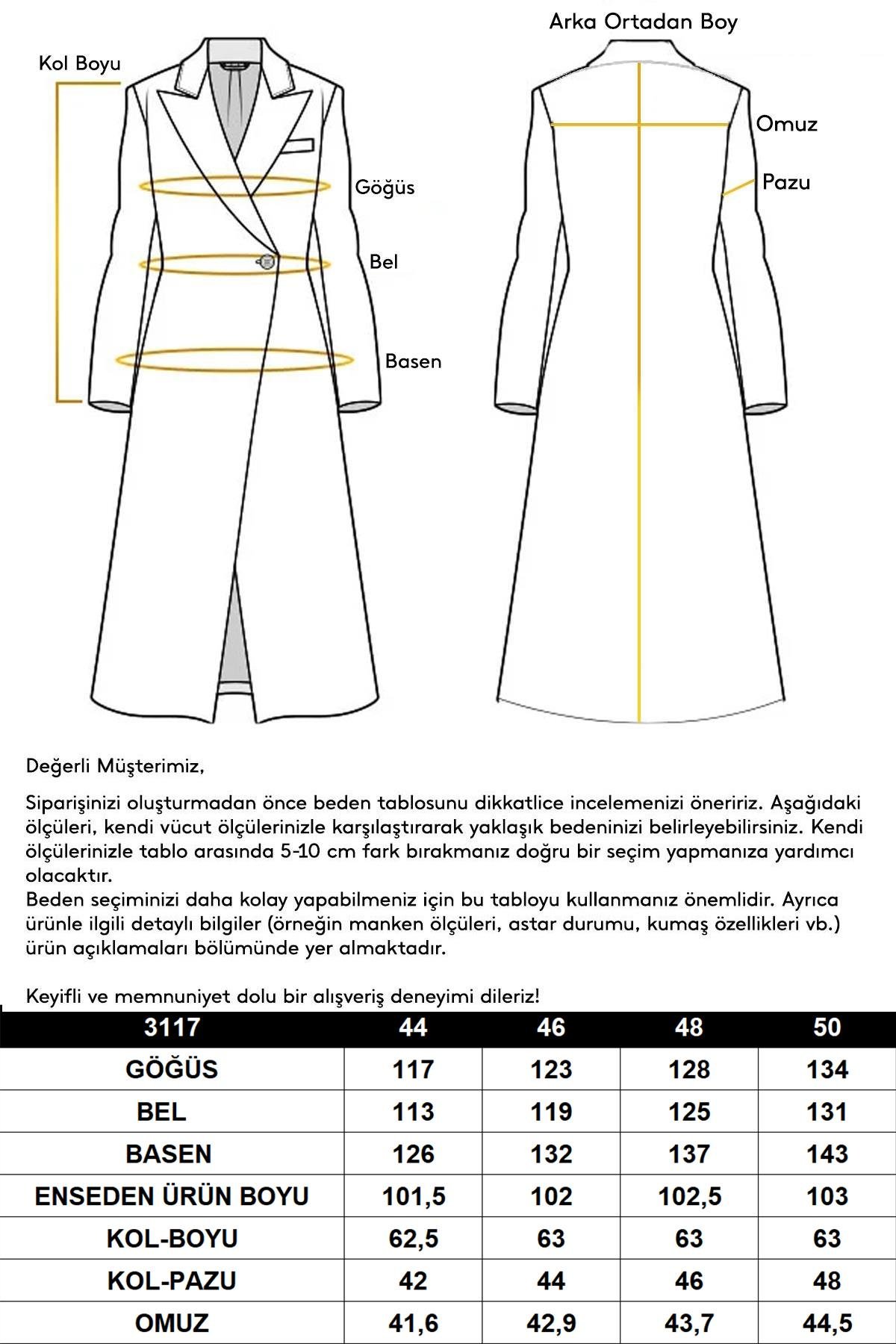 Gömlek Yaka Punto Detaylı Büyük Beden Kaban YEŞİL 3117