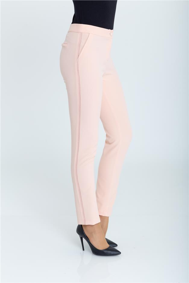 Grogren Detaylı Pantolon PUDRA 7539