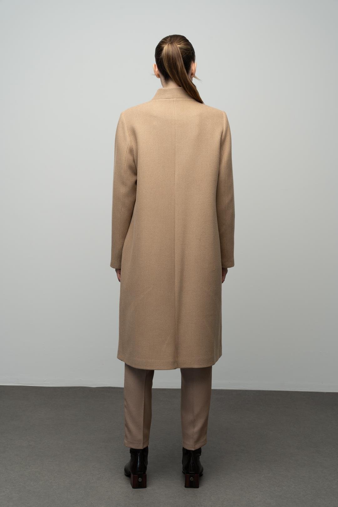 Hakim Yaka Gofret Desenli Kaban KAMEL 3024