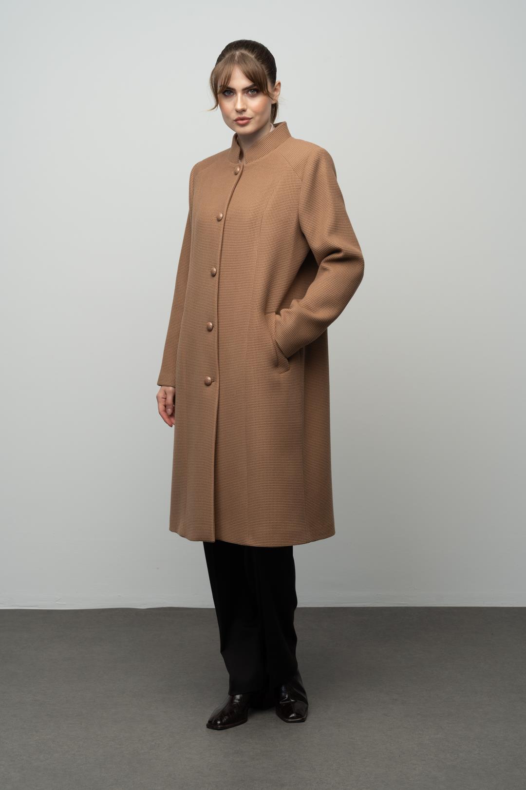 Hakim Yaka Gofret Desenli Kaban TABA 3024