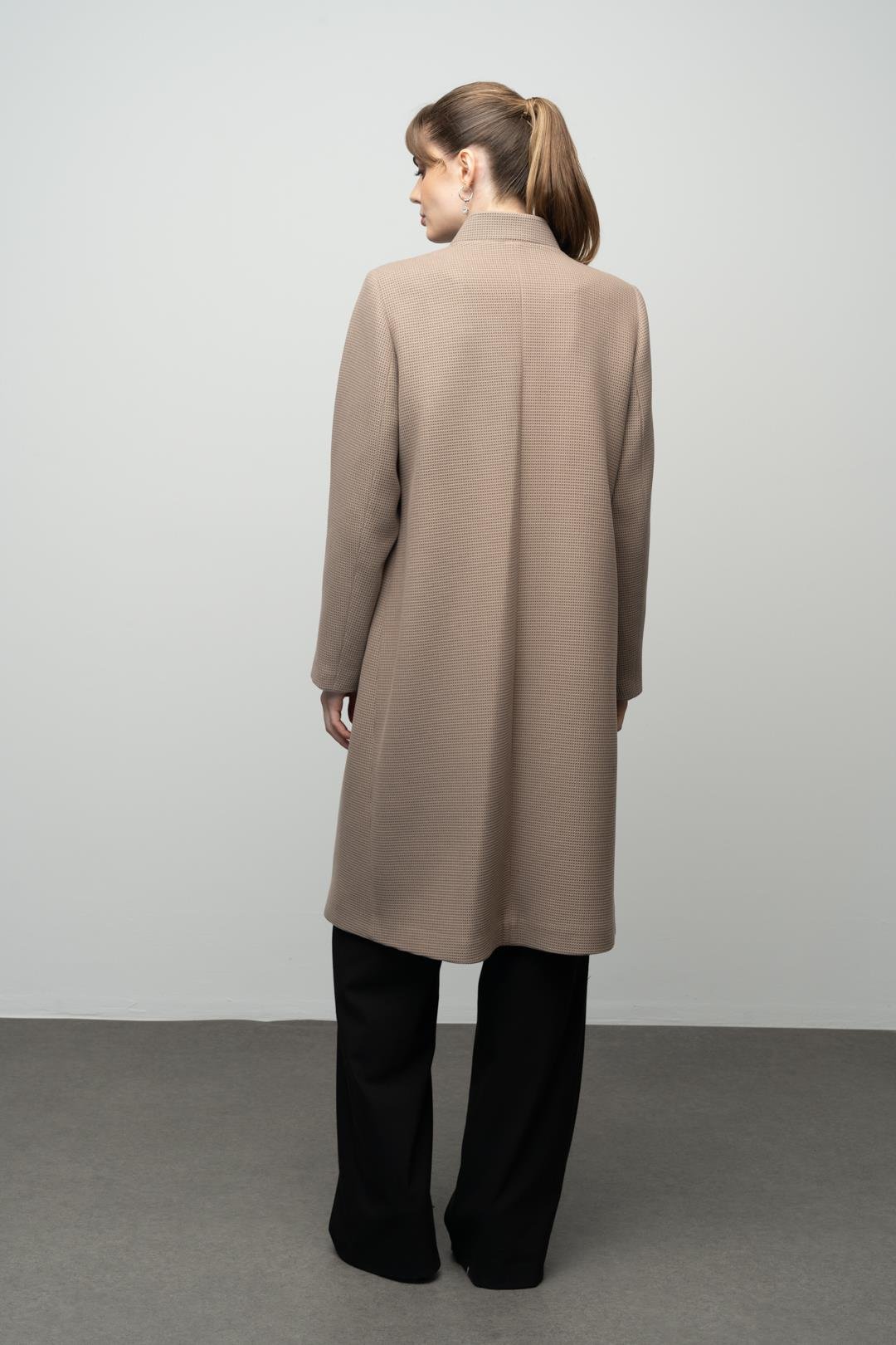 Hakim Yaka Gofret Desenli Kaban VİZON 3024