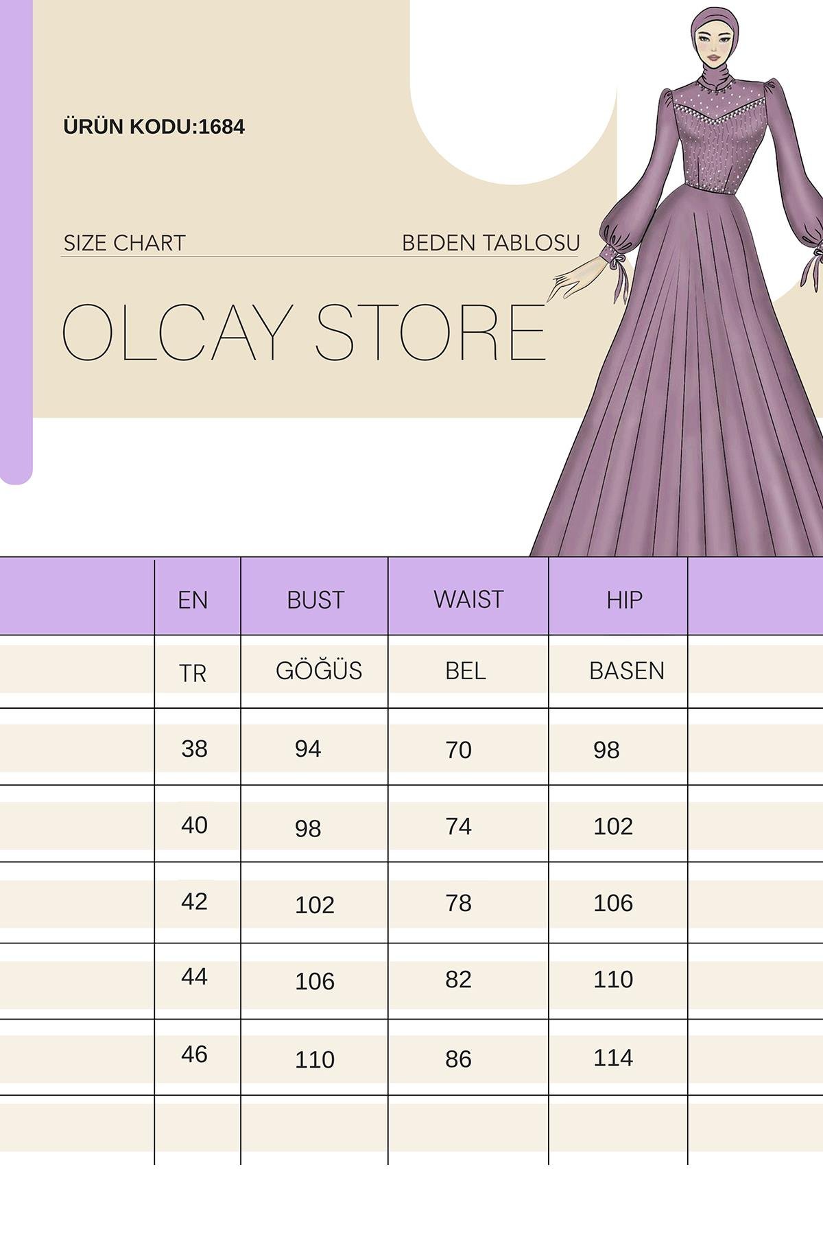 İnci Pilise Detaylı Krep Yoryo İpek Kombinli Tesettür Abiye Elbise BEJ 1684