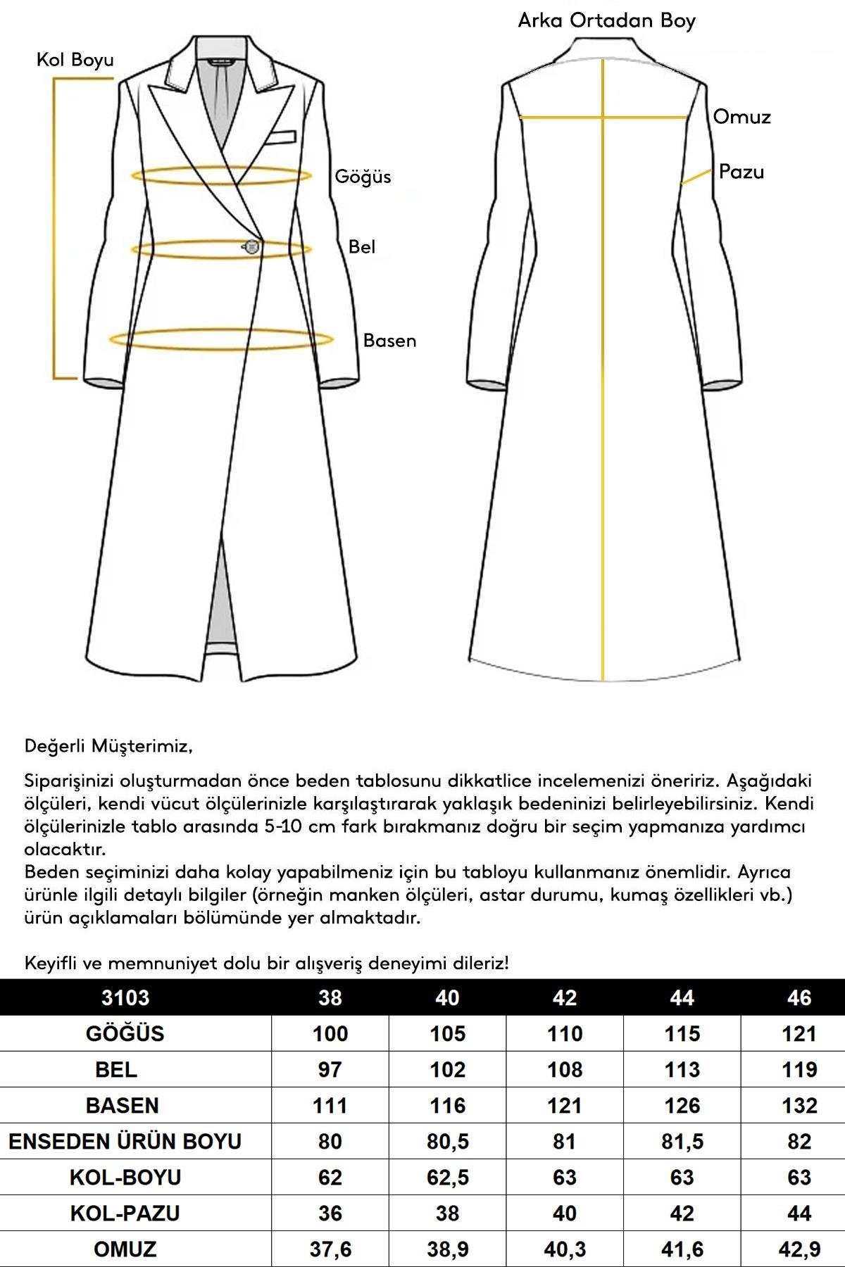 Kapüşonlu Kruvaze Kısa Kaban FUŞYA 3103