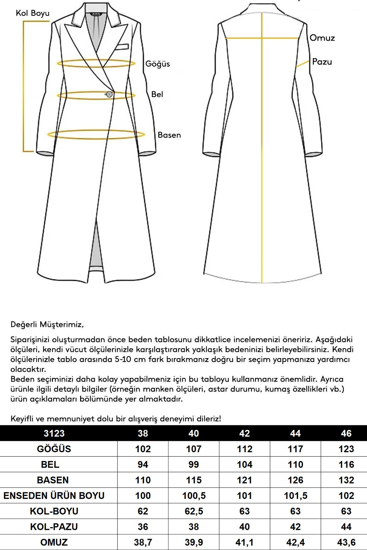 Kapüşonlu Leopar Desen Garnili Torba Cepli Kaban KOYU GRİ 3123