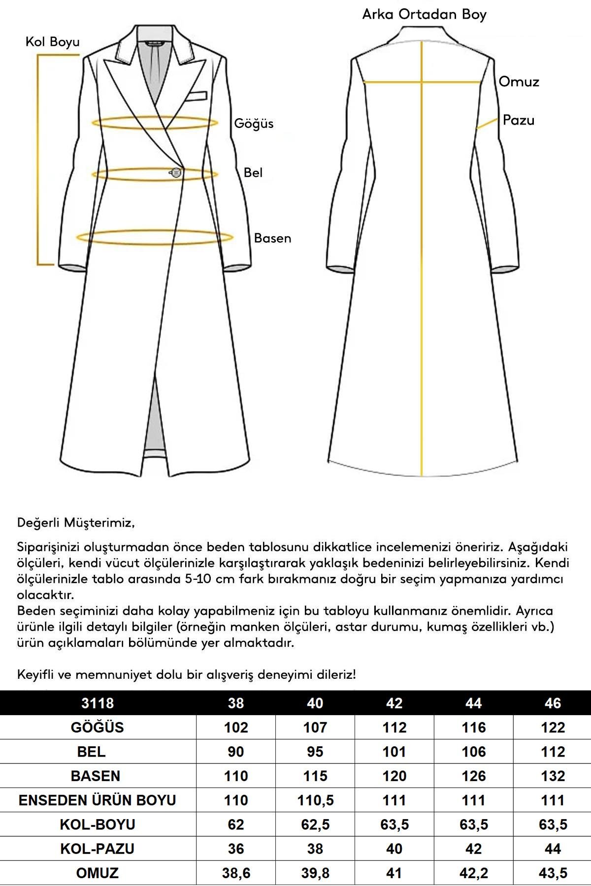 Kapüşonlu Ribana Detaylı Pelüş Kaban KAMEL 3118