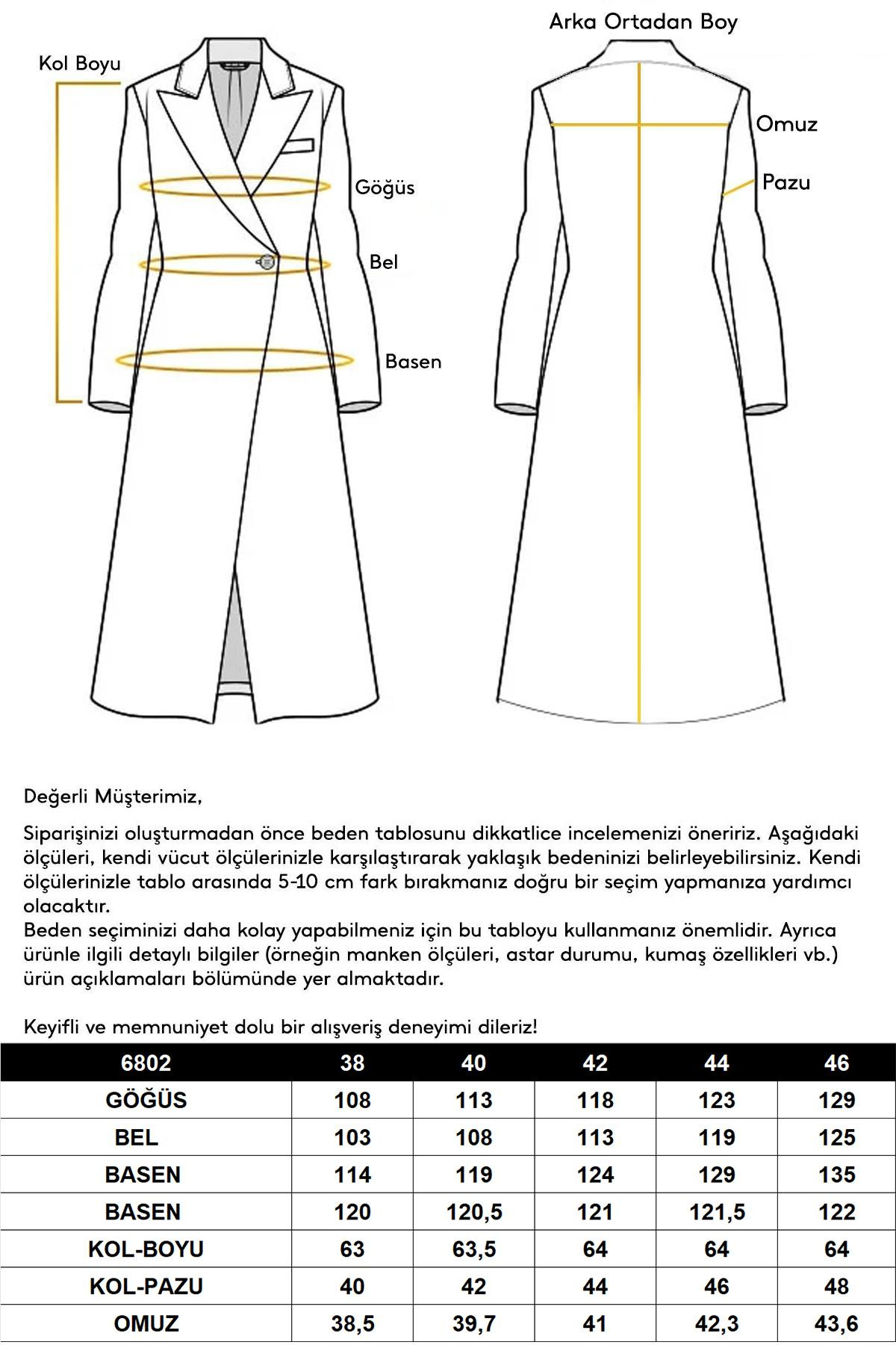 Kapüşonu Çıkabilir Kürklü Fermuarlı Uzun Kapitone Mont S.KAHVE 6802