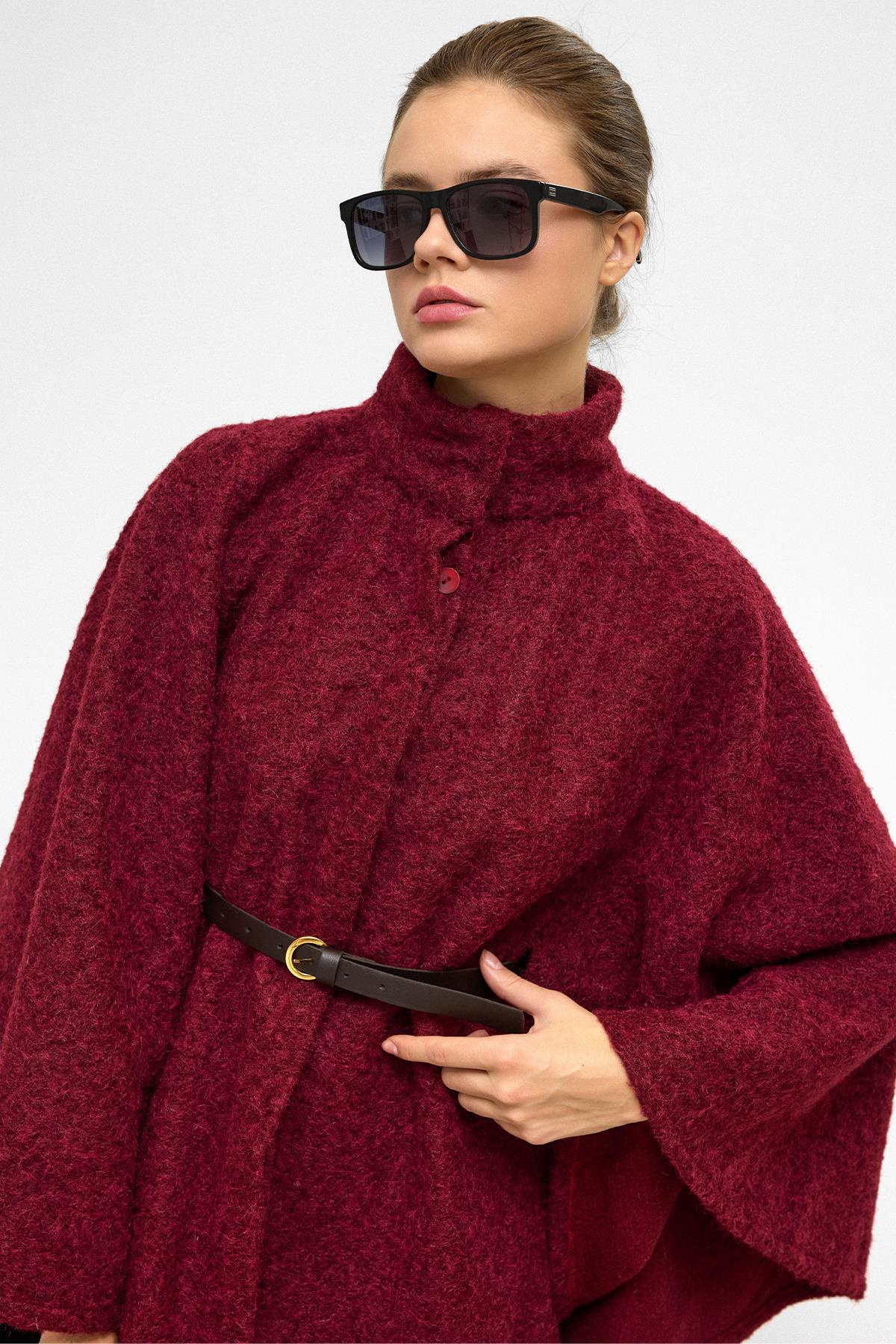 Kemerli Kalın Panço BORDO 3154