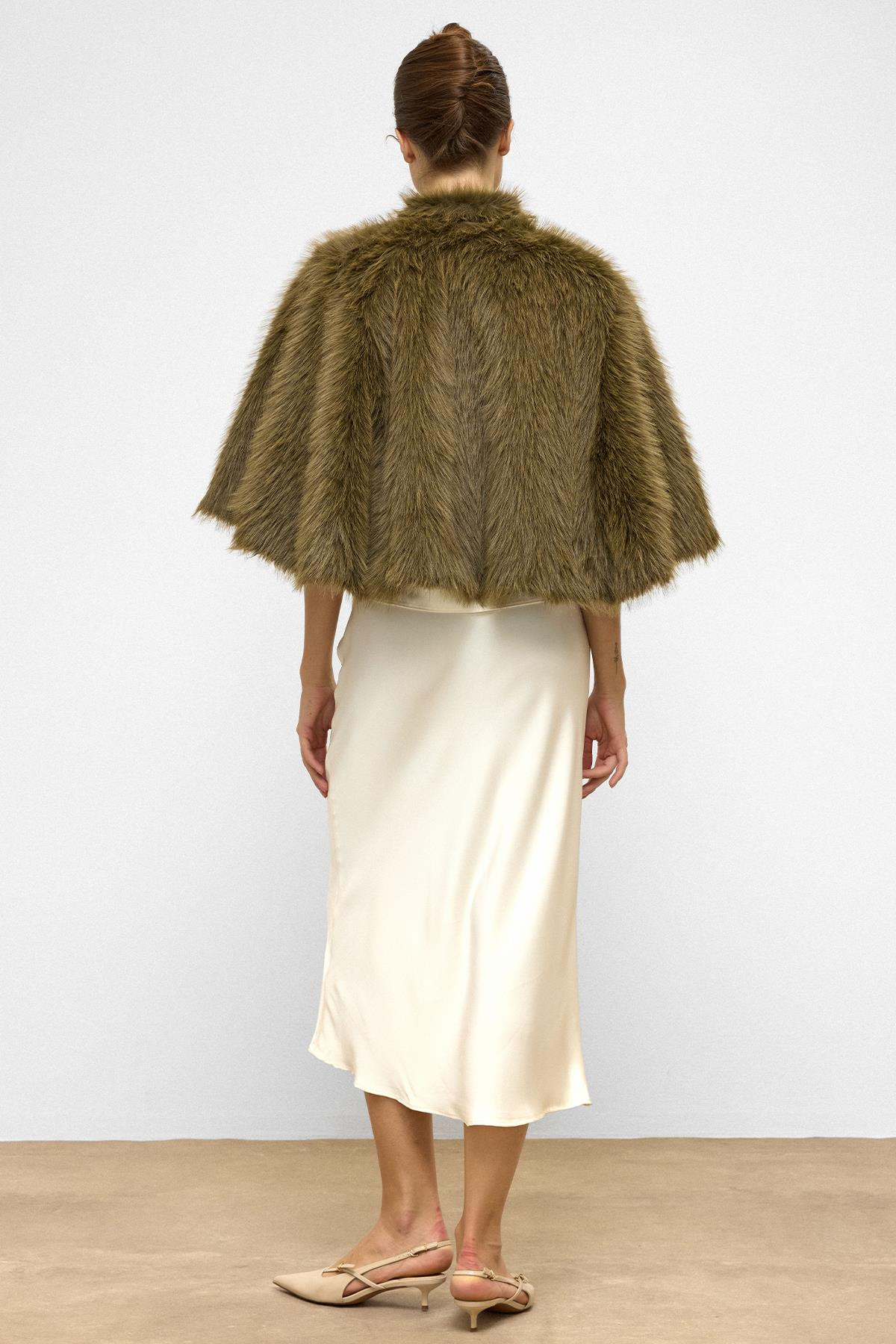 Kısa Suni Kürk Panço HAKİ 1013