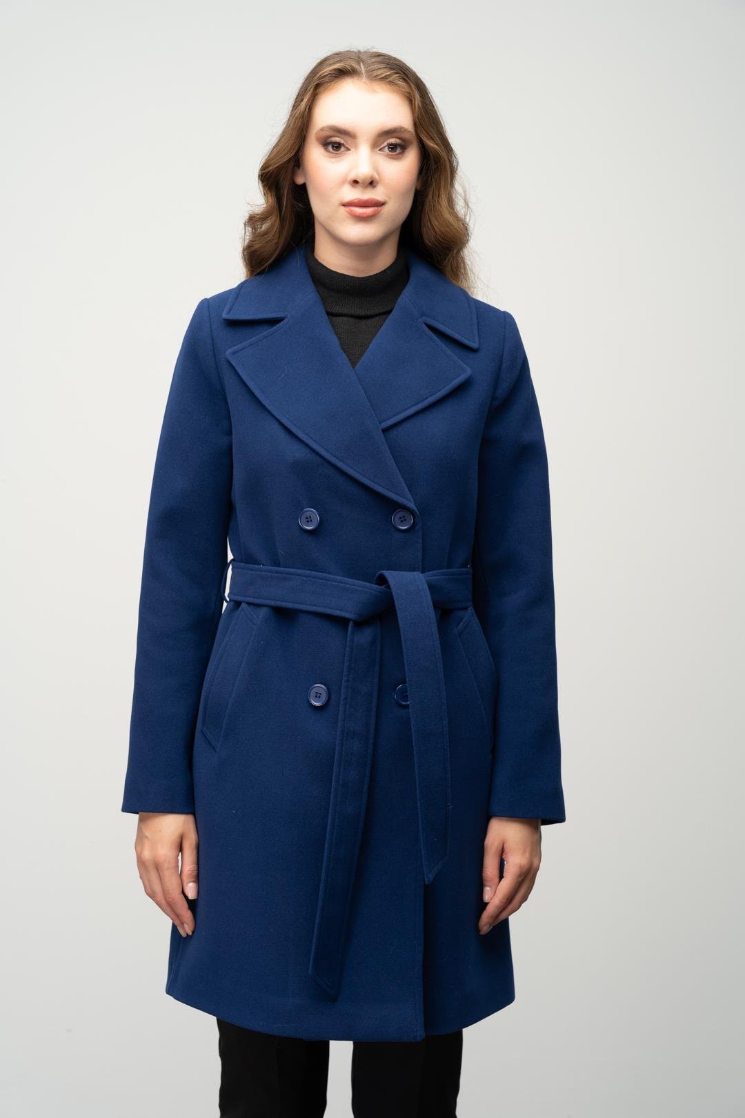 Kruvaze Belden Bağlamalı Kaban SAKS 3058