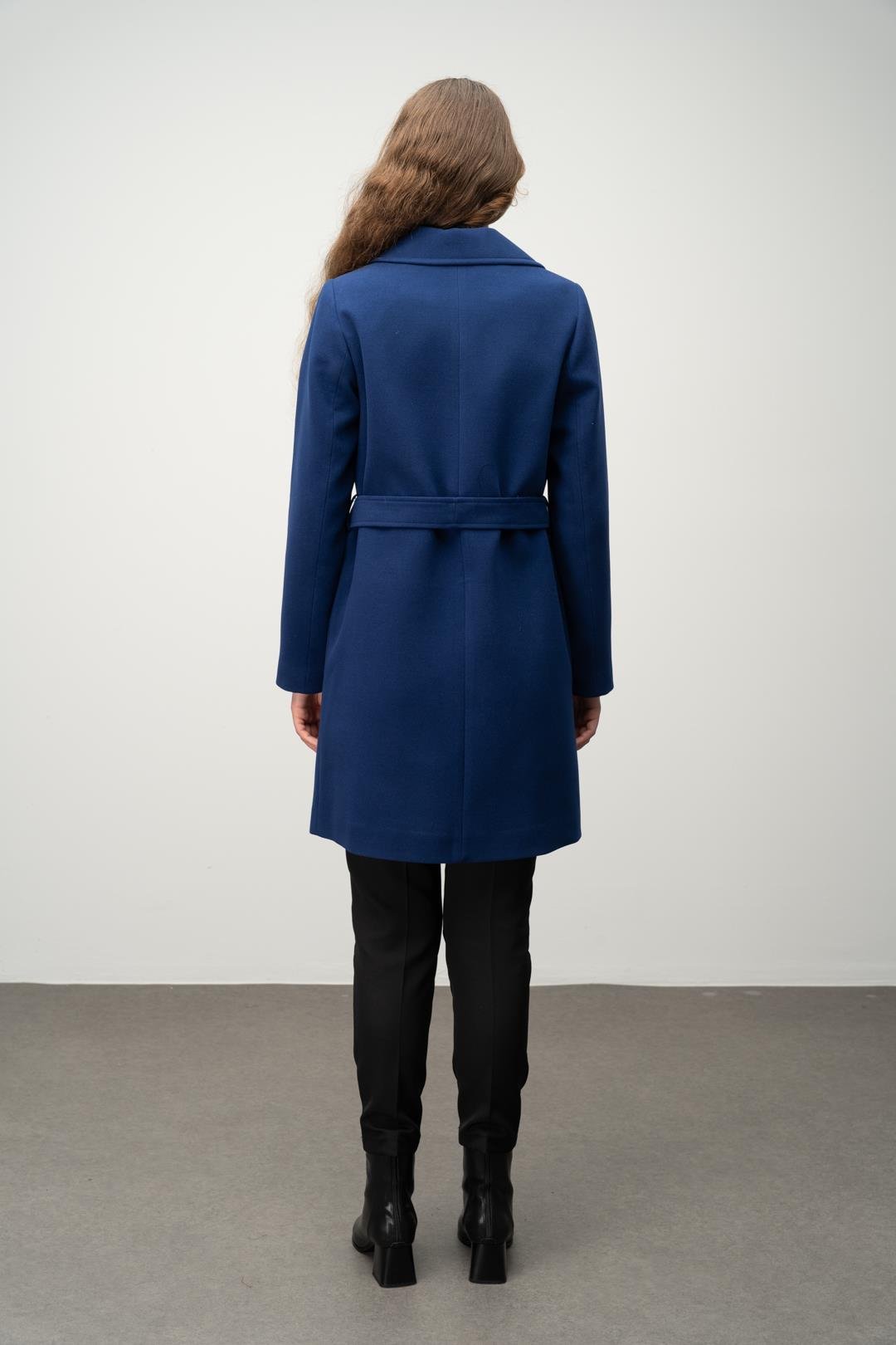 Kruvaze Belden Bağlamalı Kaban SAKS 3058