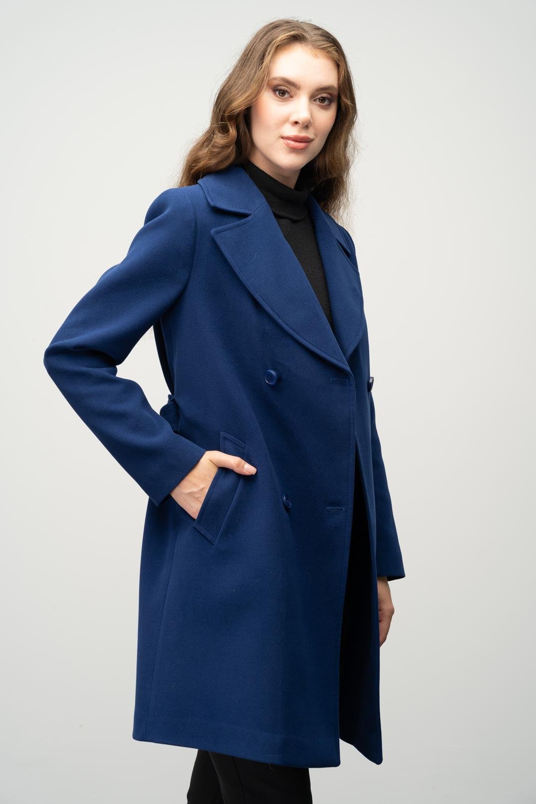 Kruvaze Belden Bağlamalı Kaban SAKS 3058