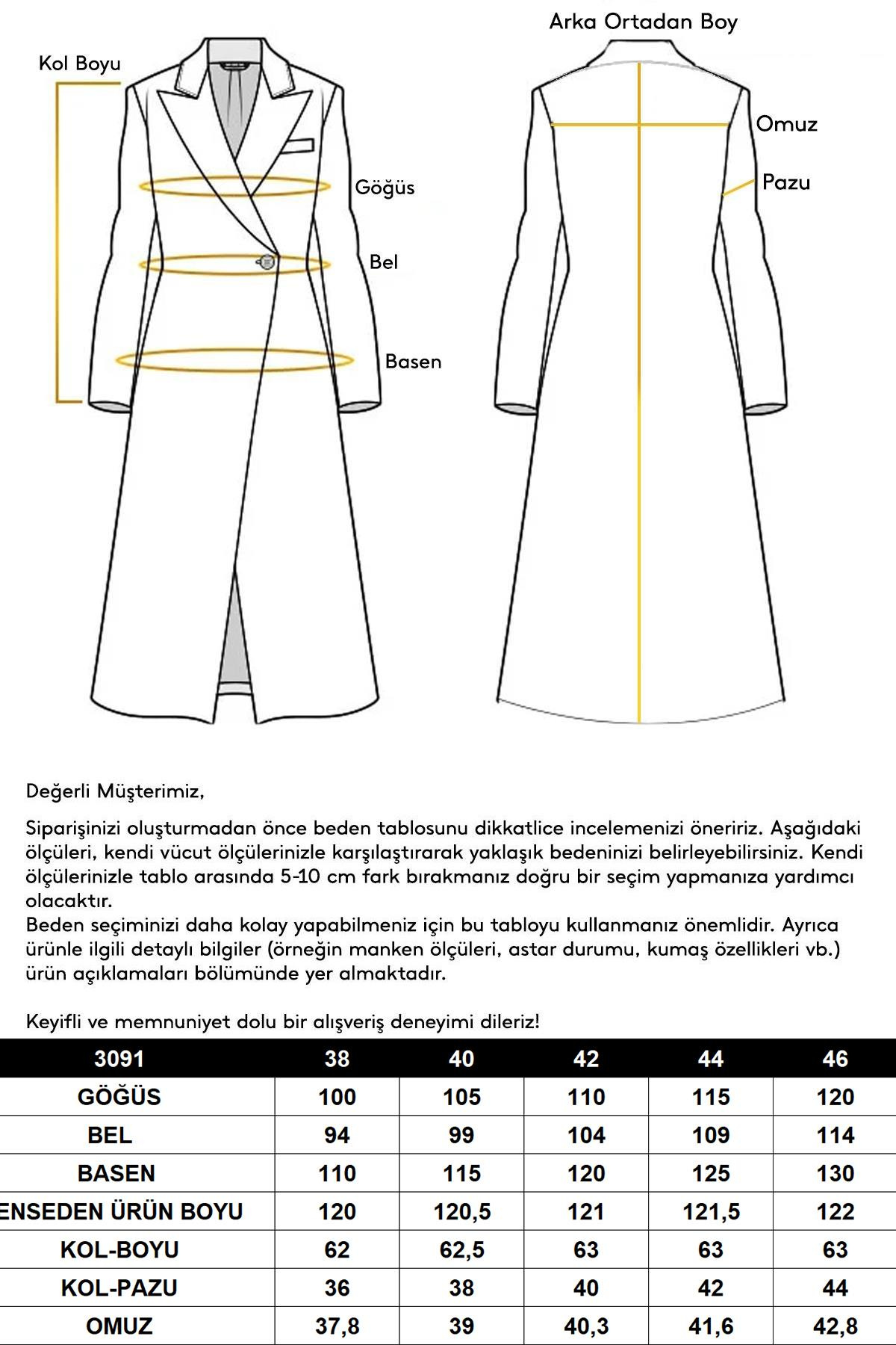 Double-Breasted Coat with Cape Detail IVORY 3091