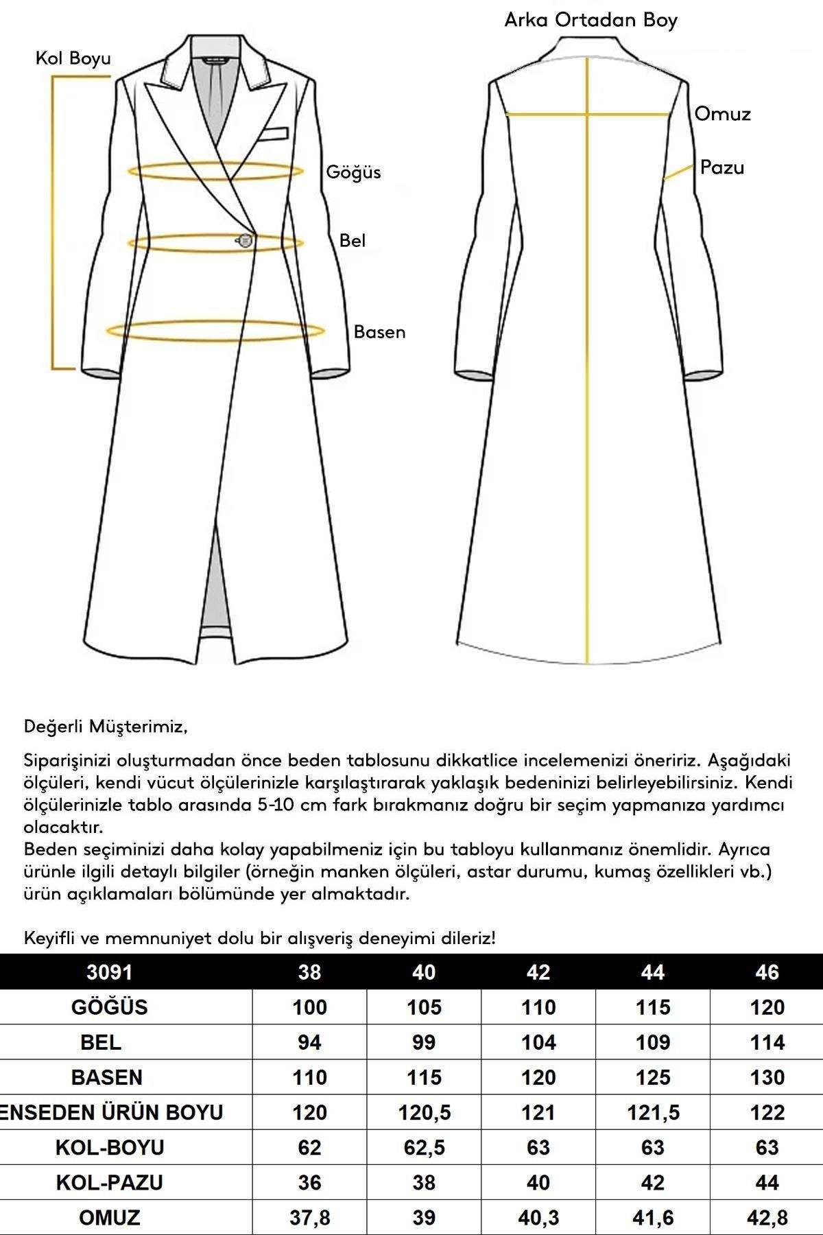 Pelerin Detaylı Kruvaze Kaban KOYU GRİ 3091