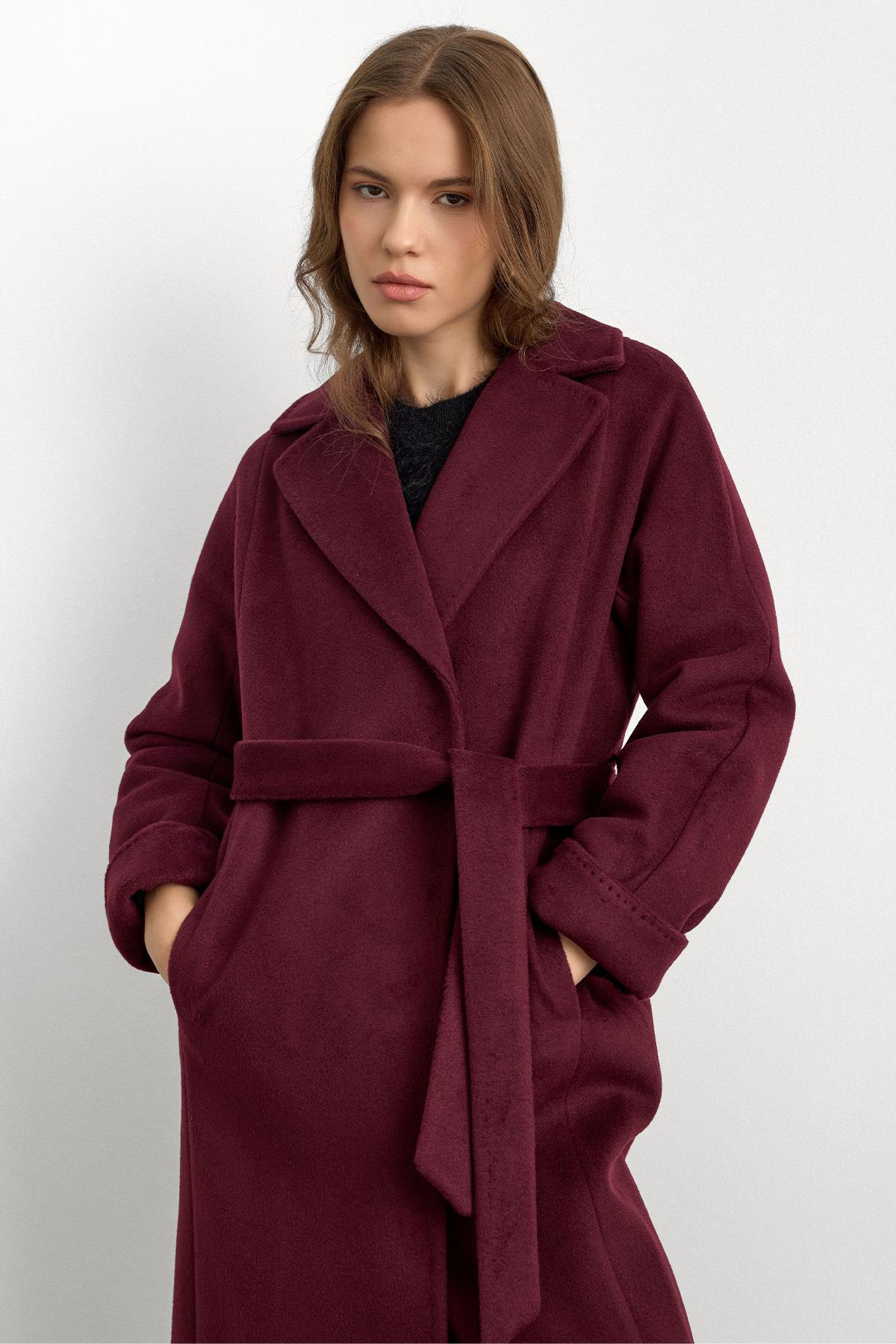 Punto Dikiş Detaylı Oversize Premium Kaban MÜRDÜM 3108