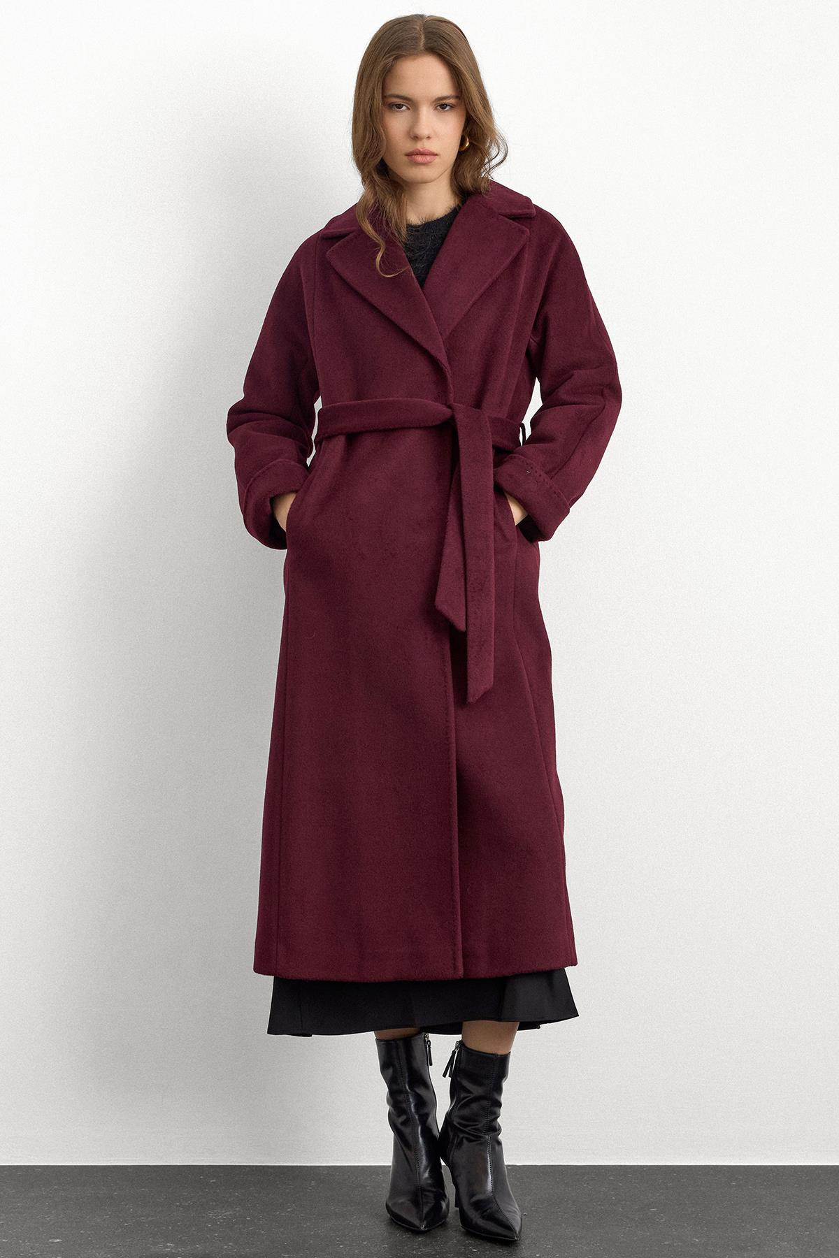 Punto Dikiş Detaylı Oversize Premium Kaban MÜRDÜM 3108