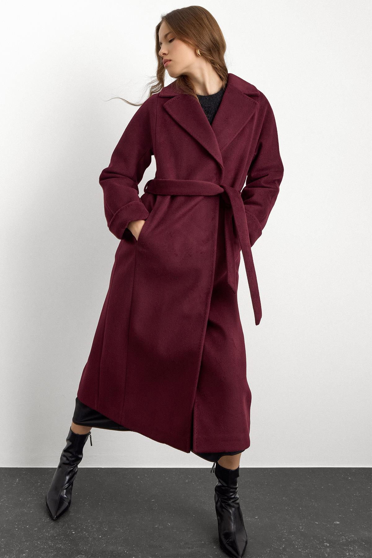 Punto Dikiş Detaylı Oversize Premium Kaban MÜRDÜM 3108