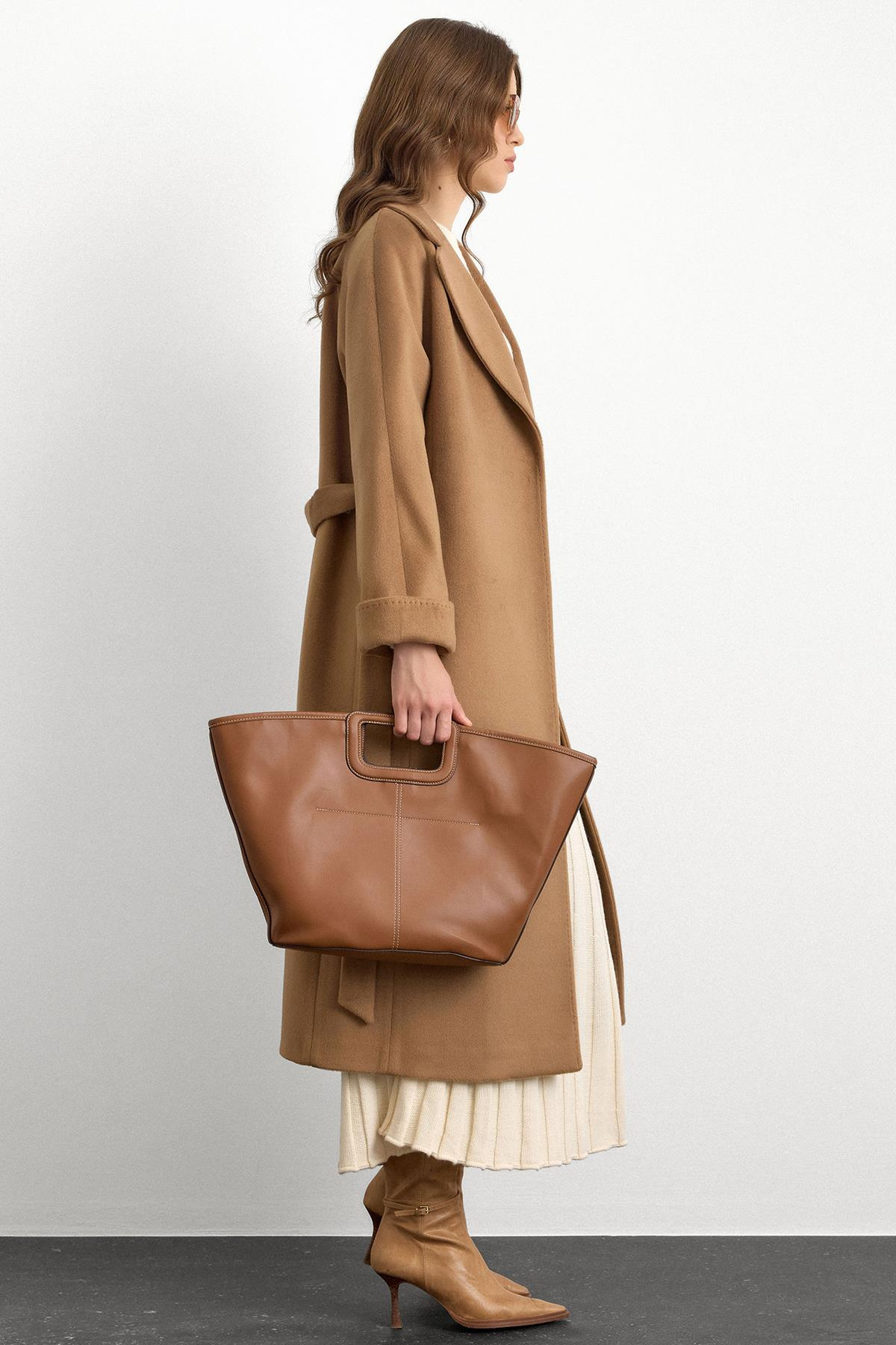 Punto Dikiş Detaylı Oversize Premium Kaban K. KAMEL 3108