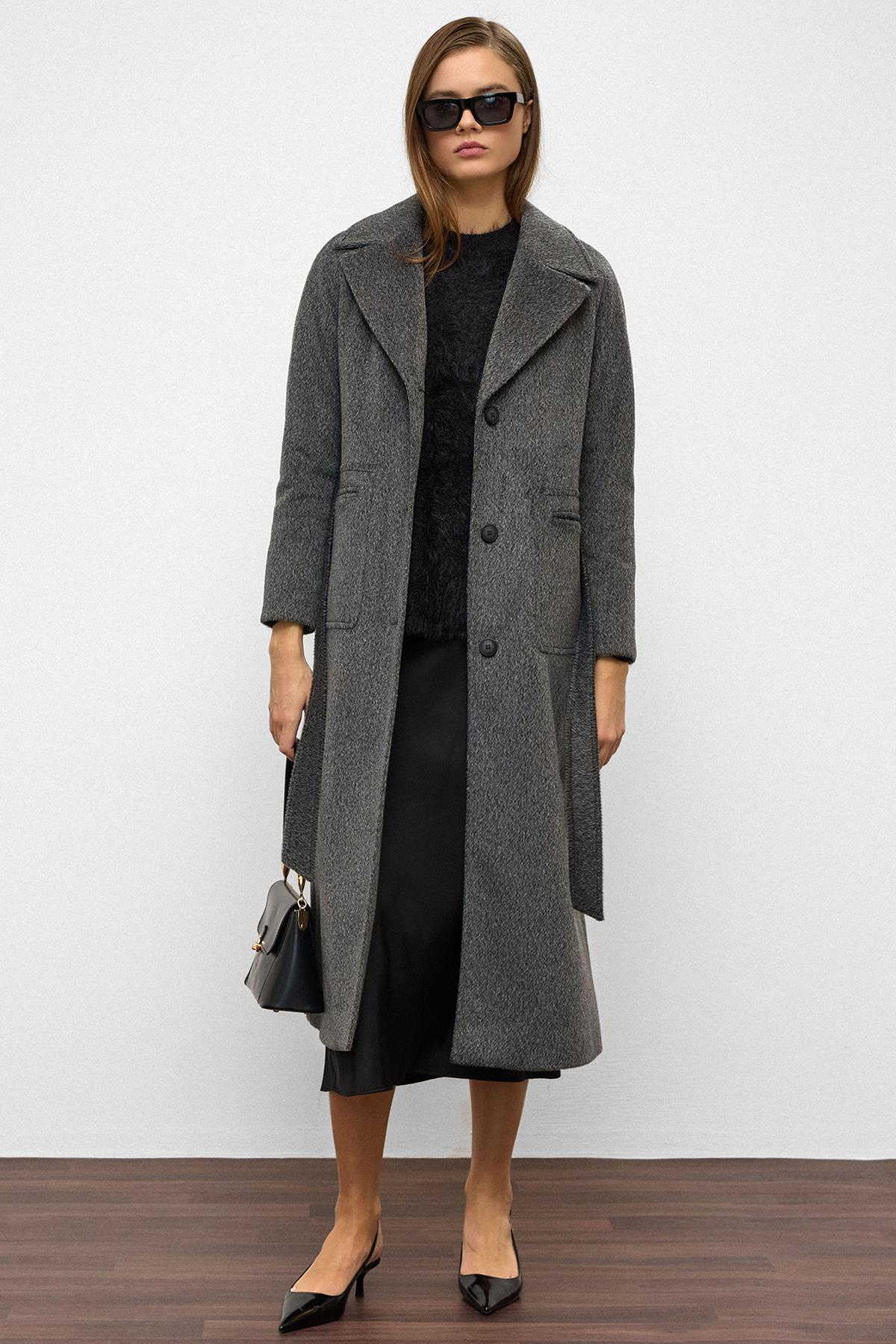 Reglan Kol Belden Bağlamalı Moher Kaban ANTRASİT 3156