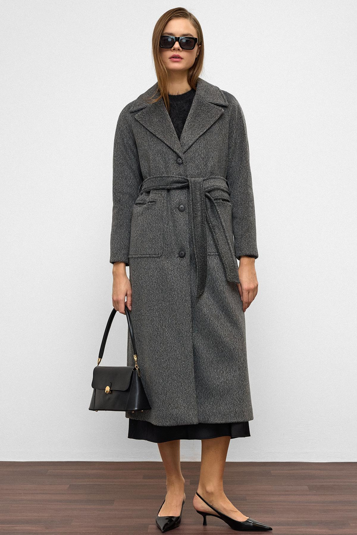 Reglan Kol Belden Bağlamalı Moher Kaban ANTRASİT 3156