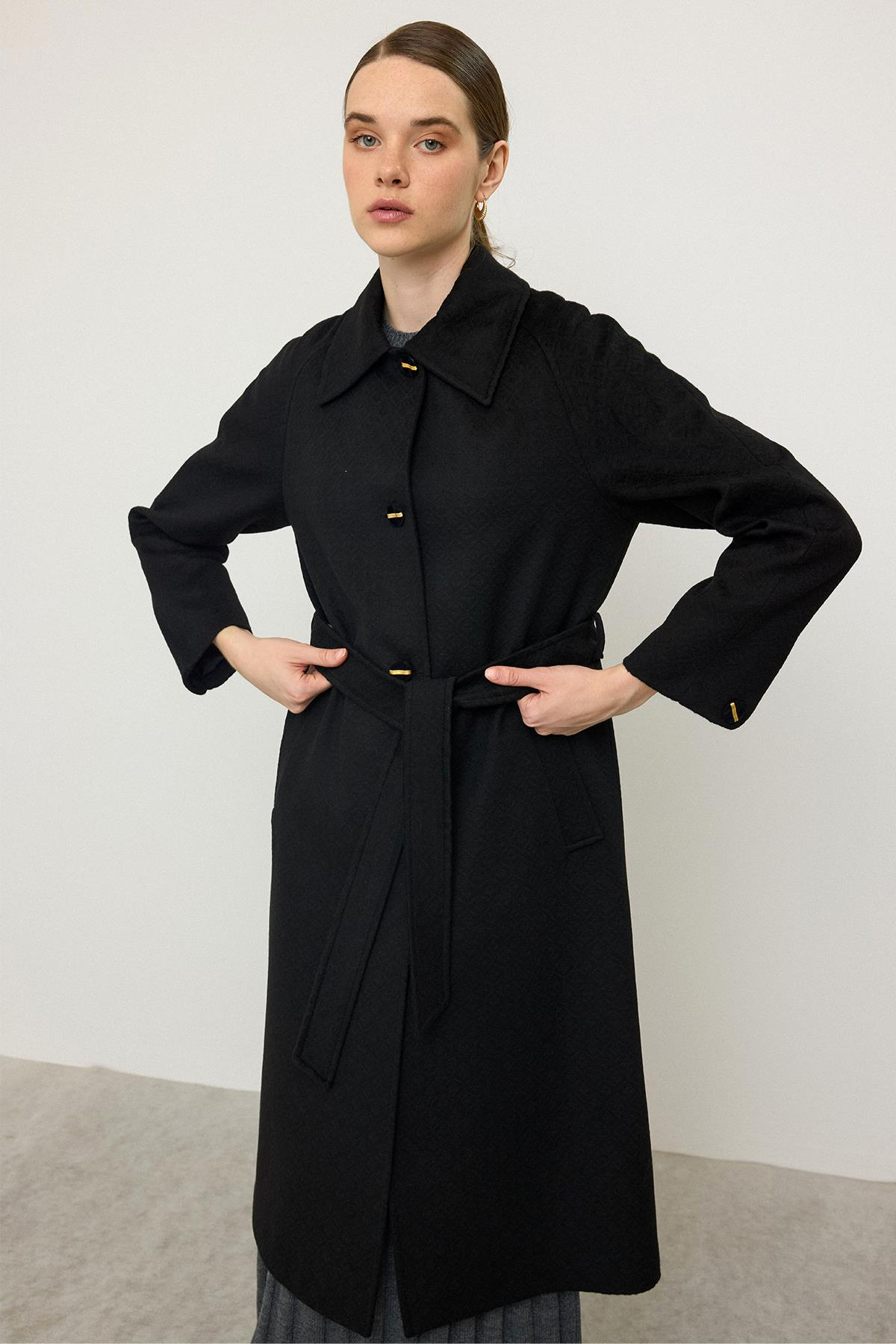 Reglan Kol Jakar Desen Limited Edition Kaban SİYAH 3135