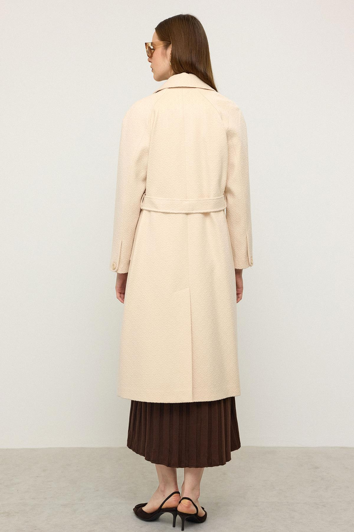 Reglan Kol Jakar Desen Limited Edition Kaban KREM 3135