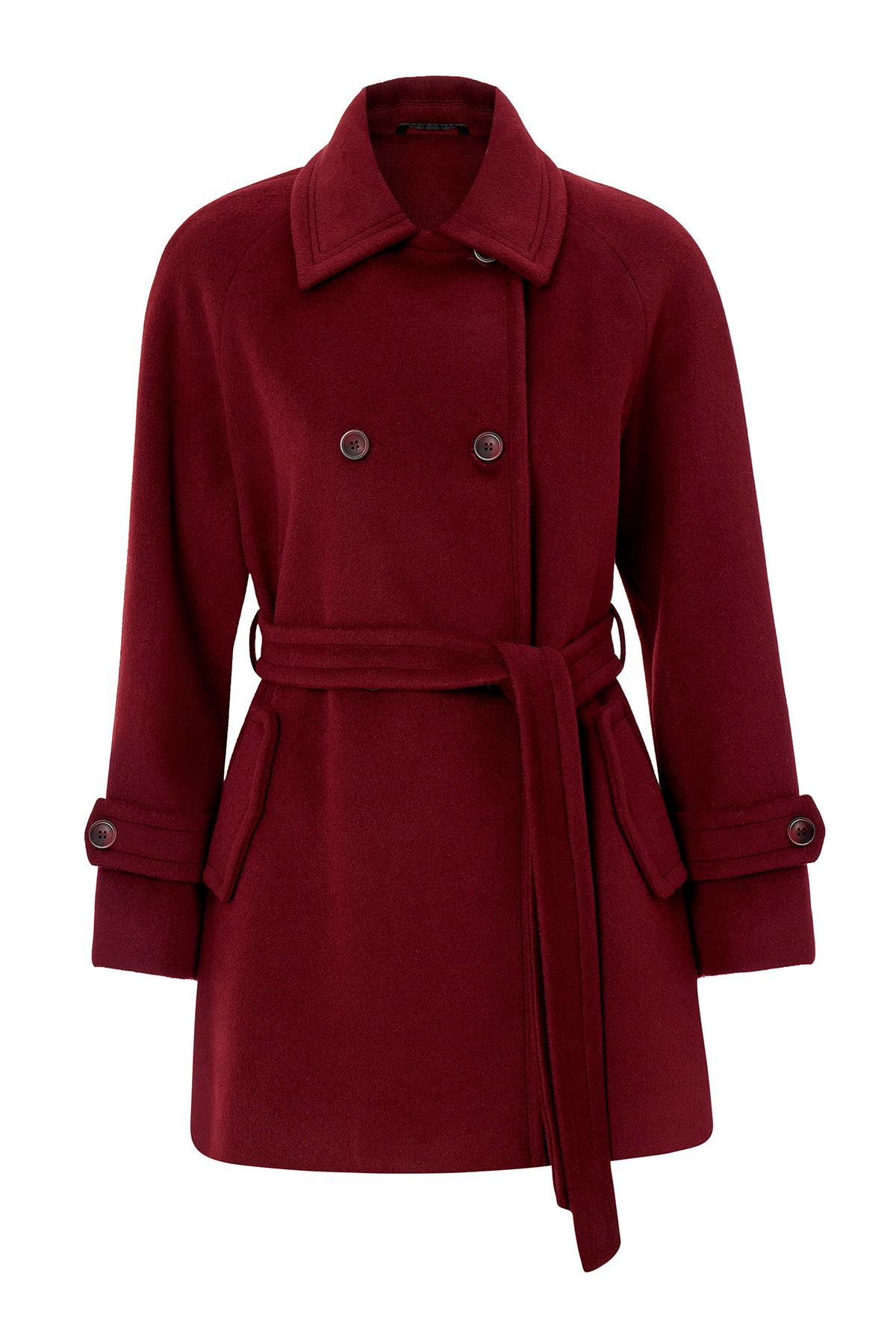 Reglan Kol Kruvaze Kısa Kaban MÜRDÜM 3150