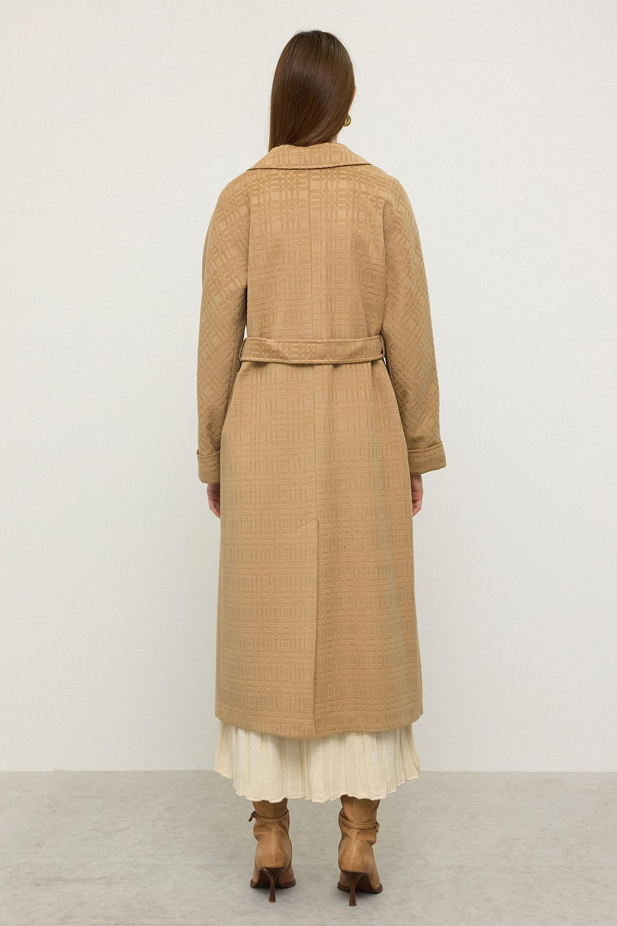 Torba Cepli Kendinden Desenli Oversize Limited Edition Kaban KAMEL 3140