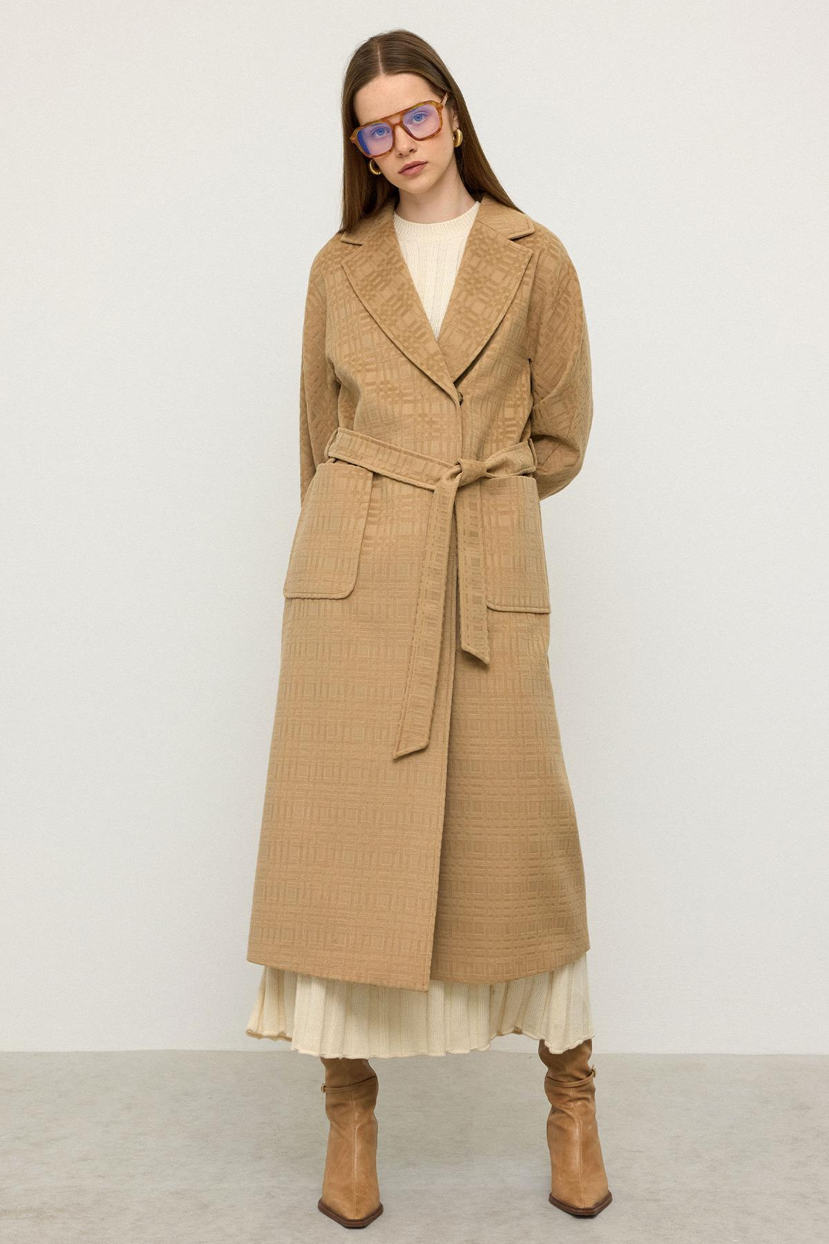 Torba Cepli Kendinden Desenli Oversize Limited Edition Kaban KAMEL 3140