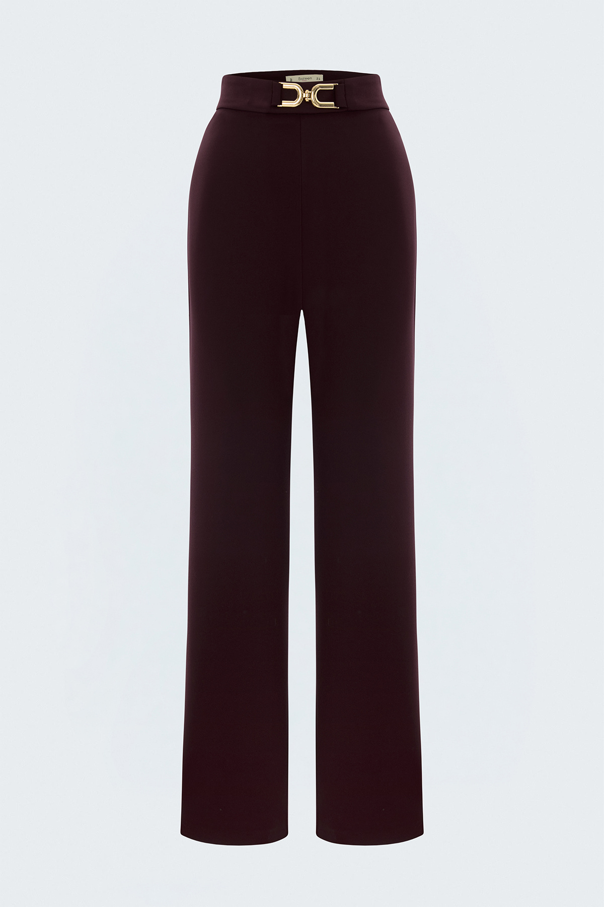 Aksesuar Detaylı Pantolon - Mürdüm