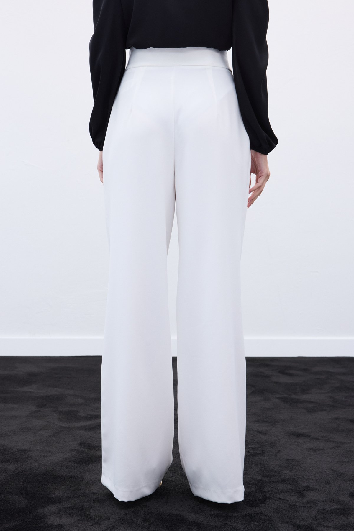 Aksesuarlı Pantolon - Ekru