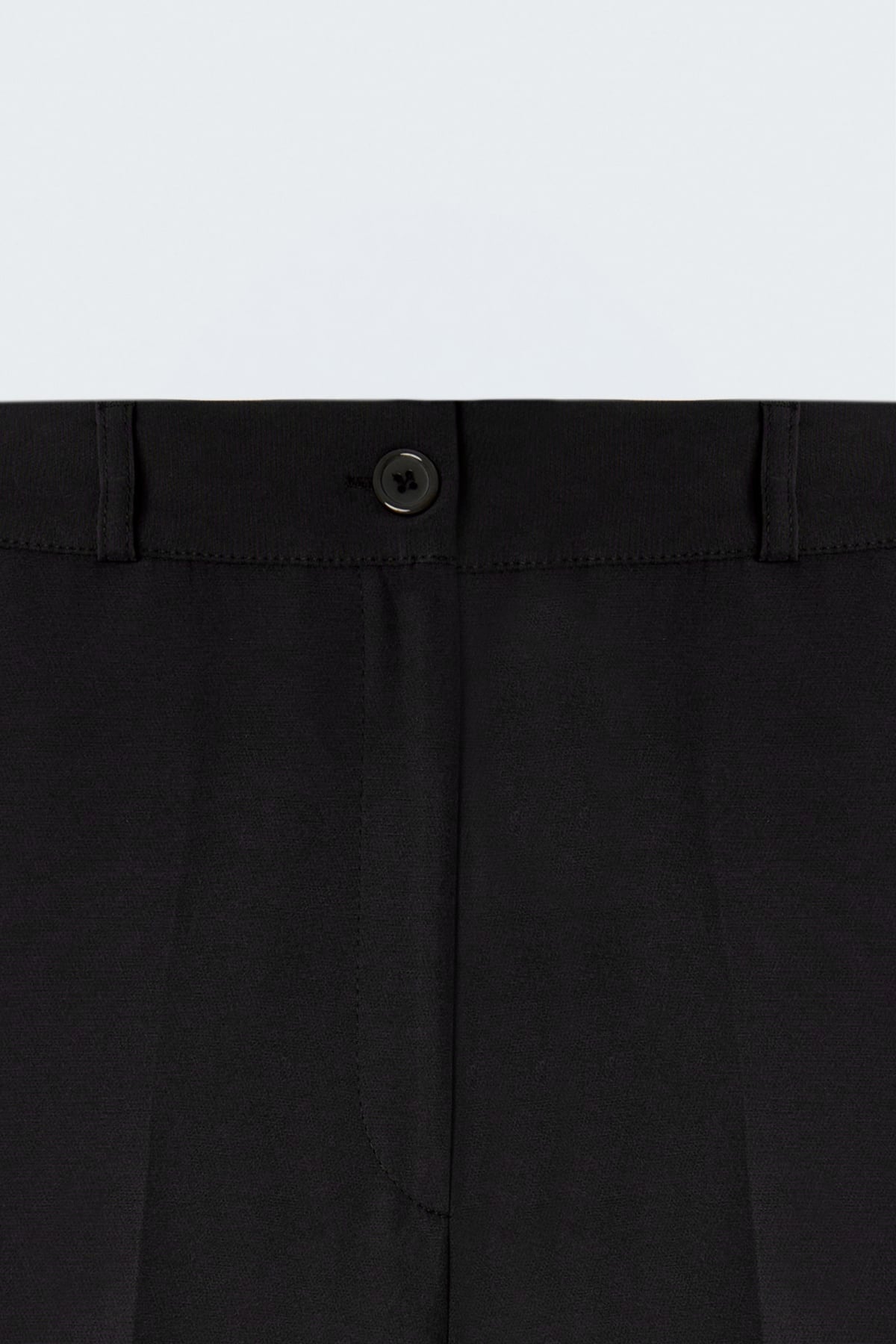 Beli Lastikli Klasik Pantolon - Siyah