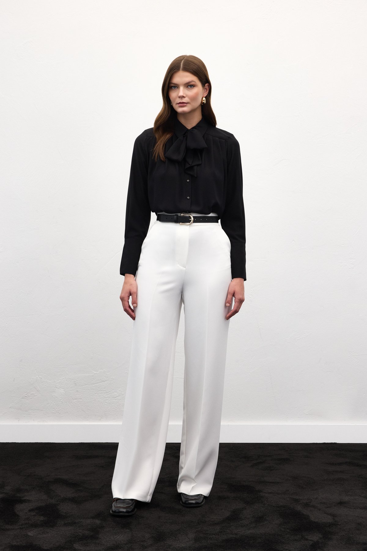 Cepli Klasik Pantolon - Ekru