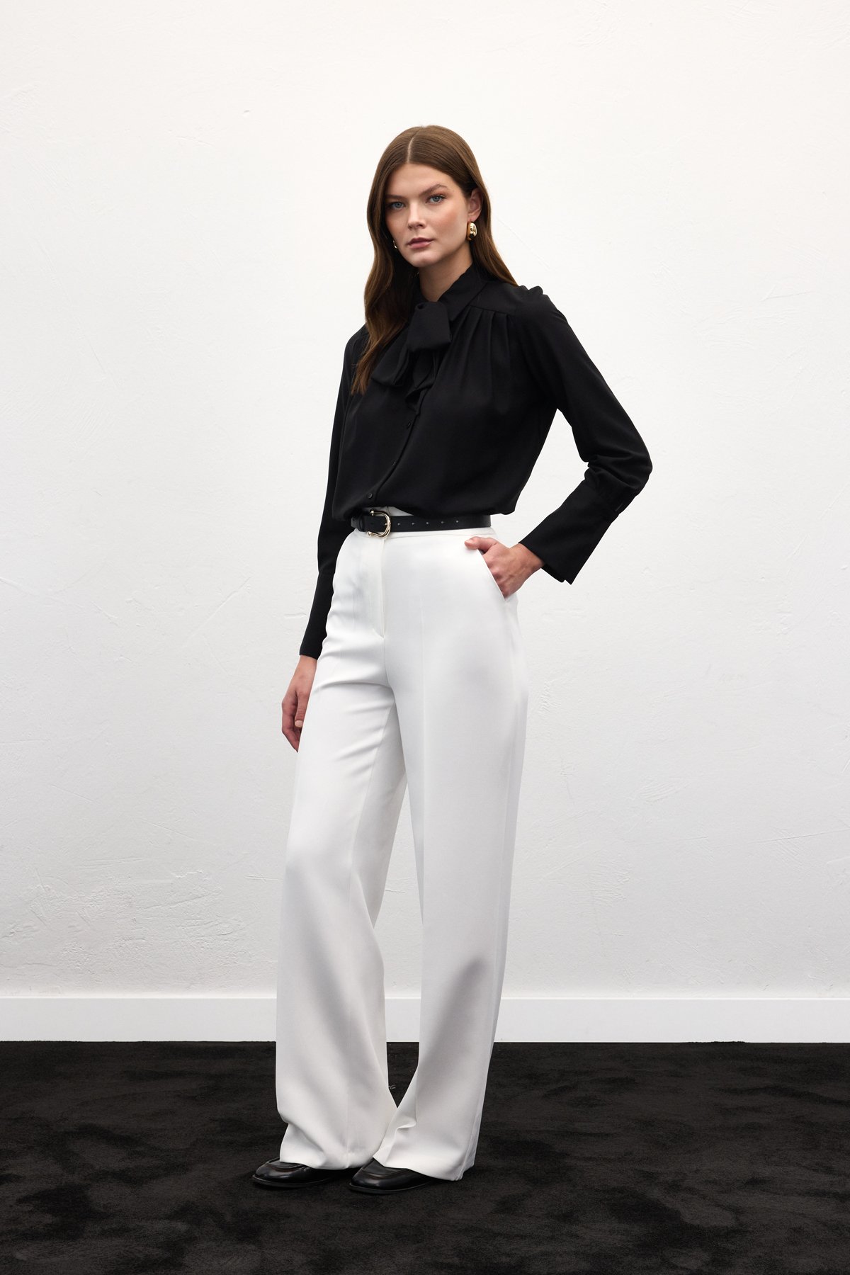 Cepli Klasik Pantolon - Ekru