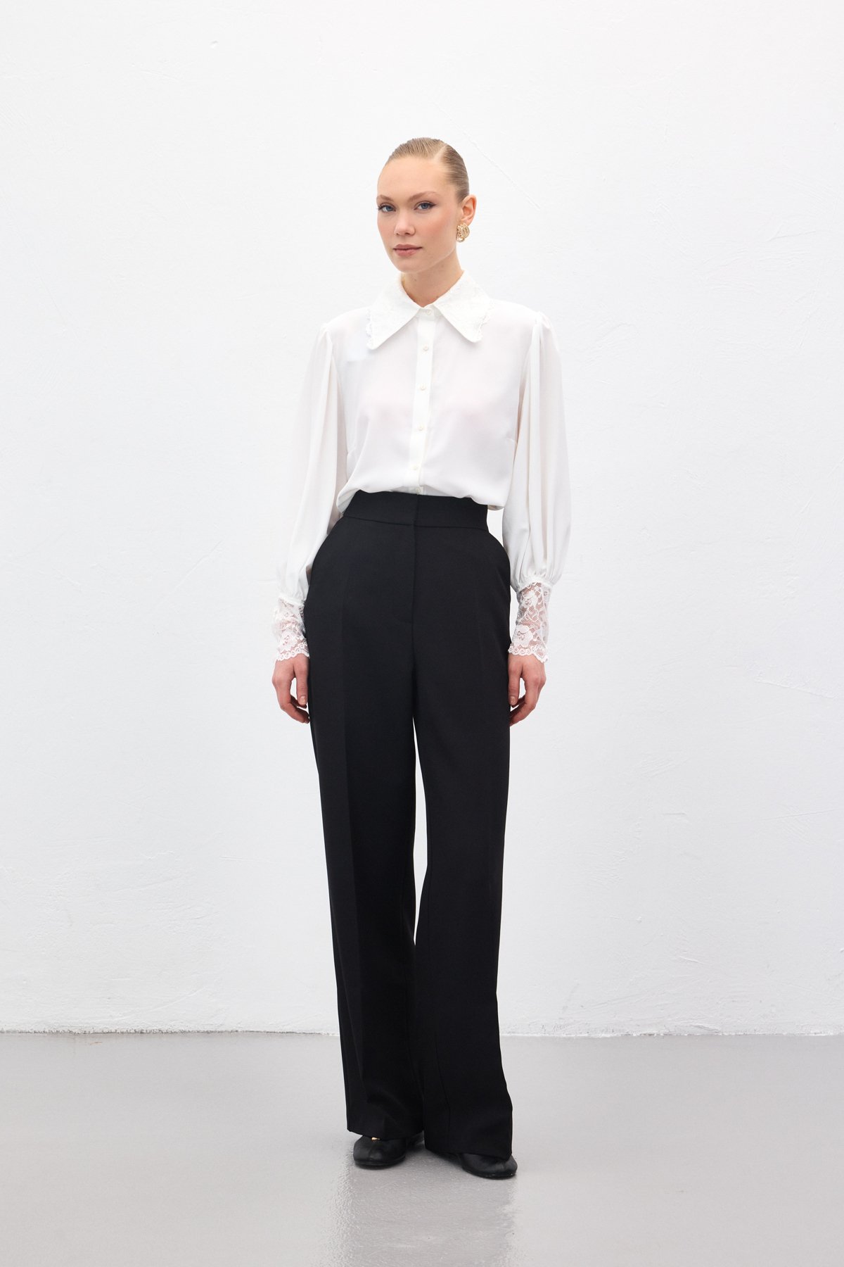 Cepli Klasik Pantolon - Siyah