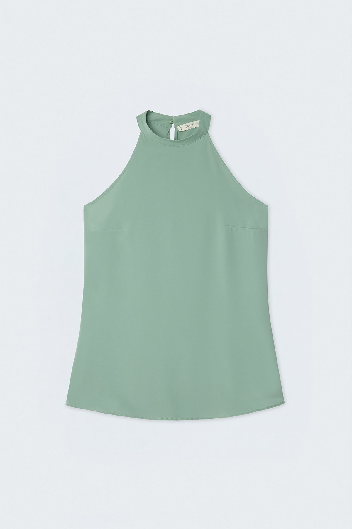 Halter Yaka Bluz - Mint