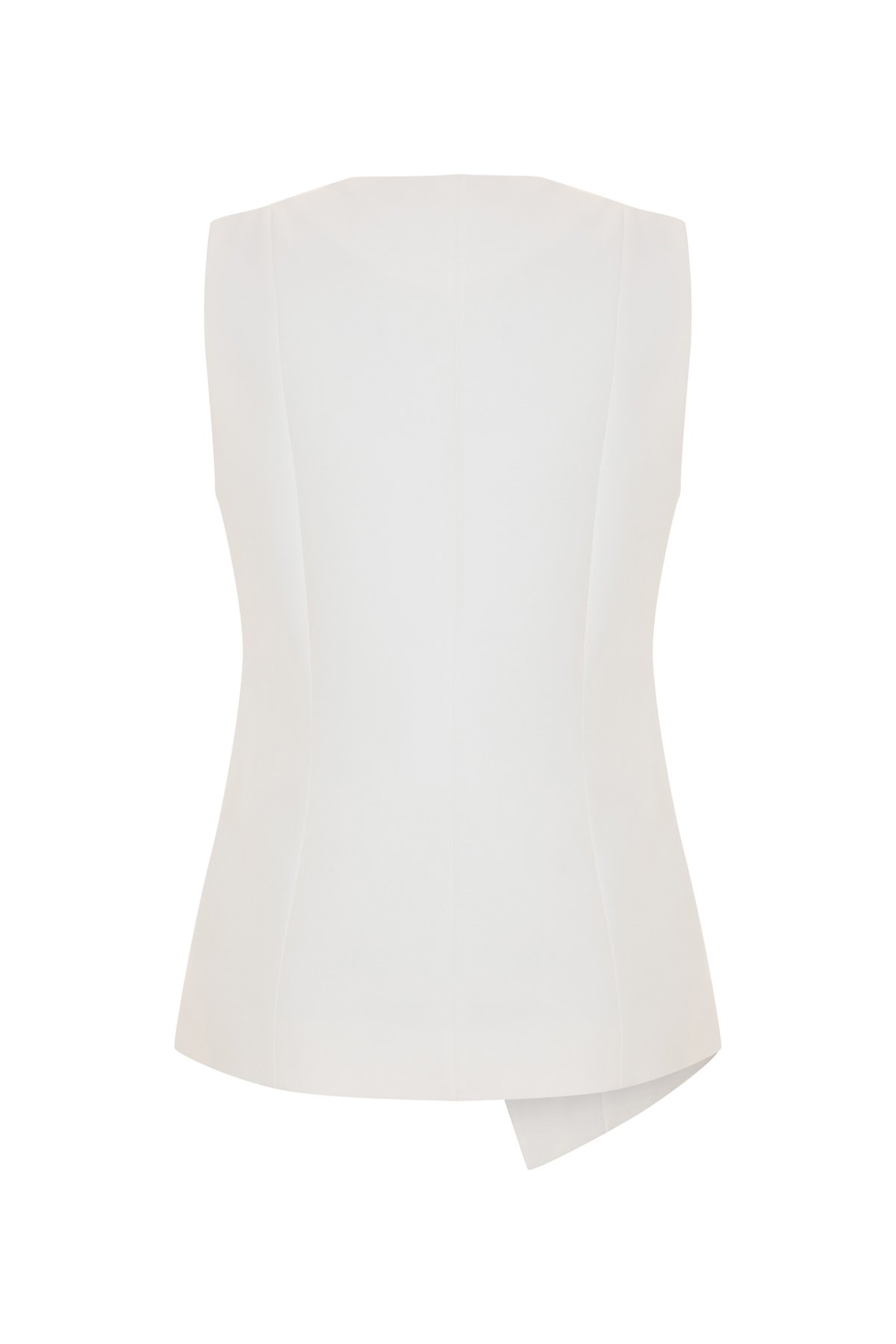 İncili Kruvaze Yelek - Ekru