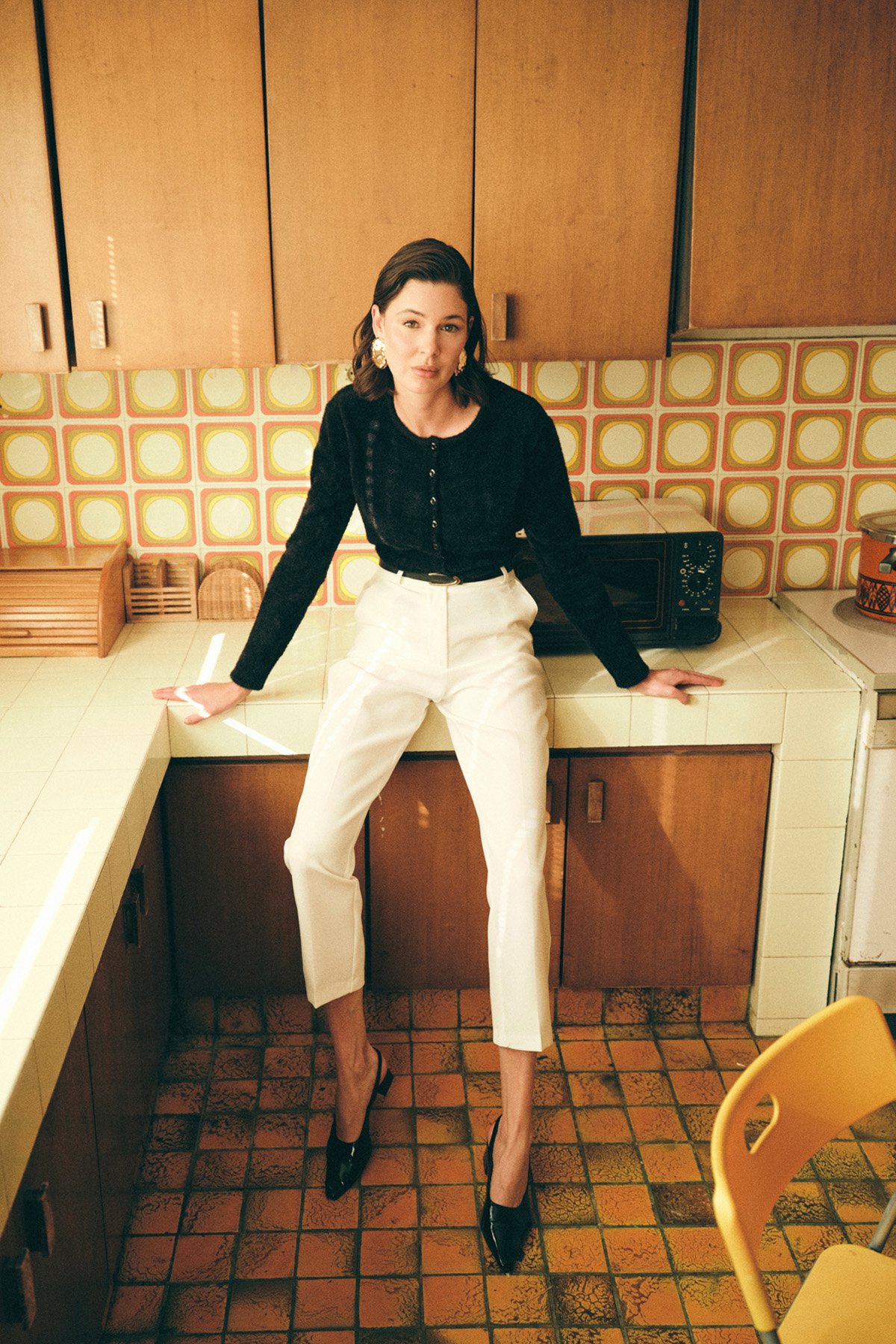 Kemerli Pantolon - Ekru